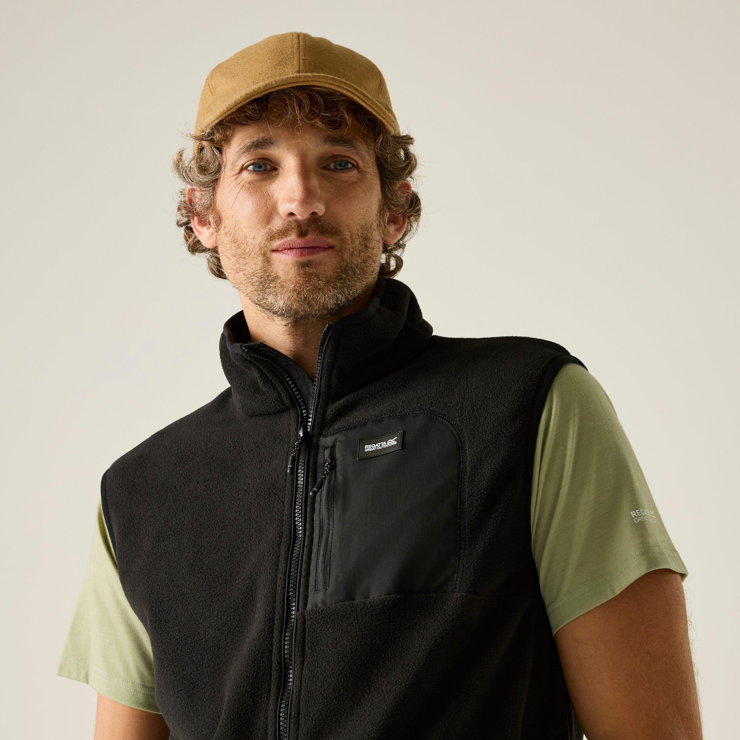 Black/Black - Regatta - Mens Frankie Microfleece Gilet - 4