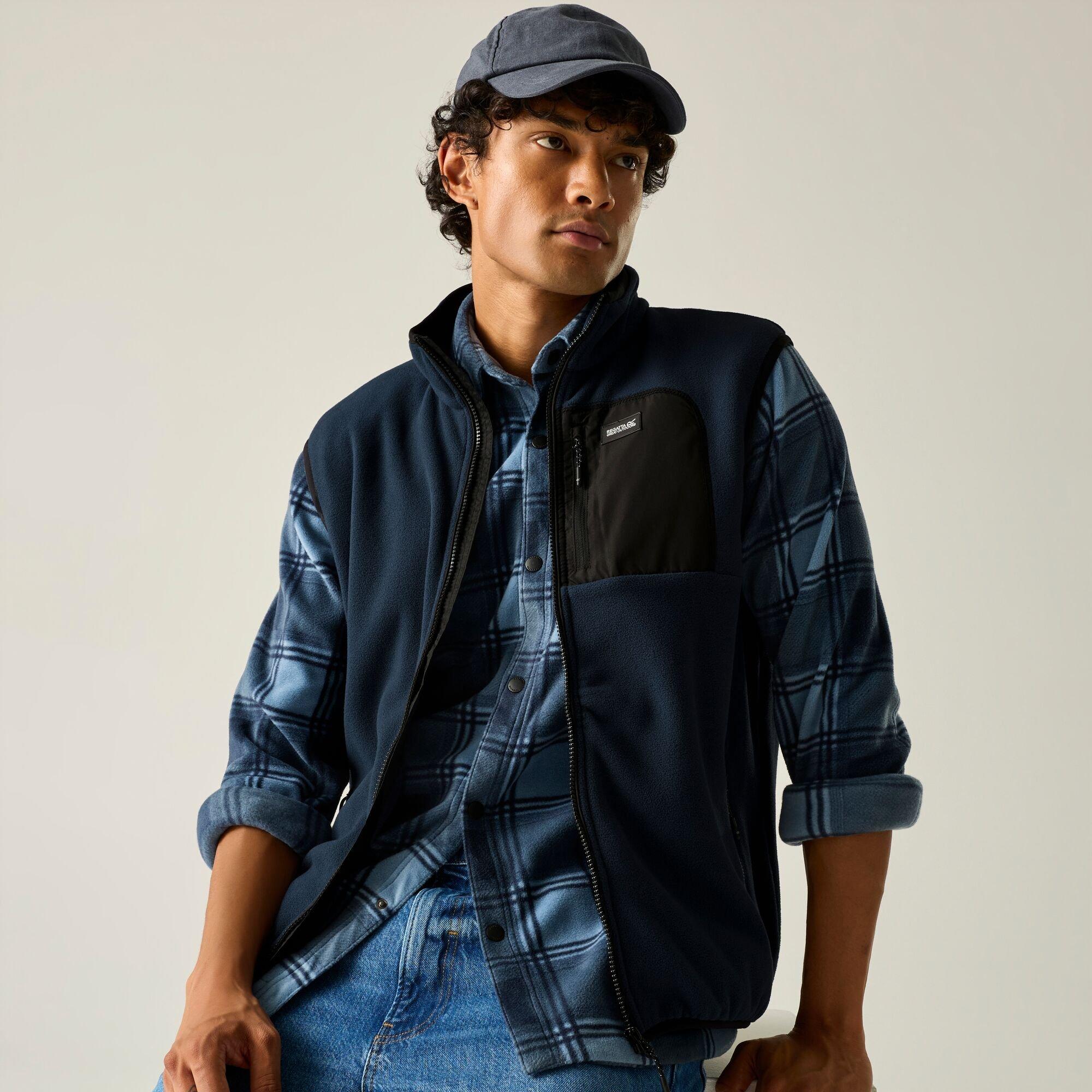 Navy/Black - Regatta - Mens Frankie Fleece Gilet - 4