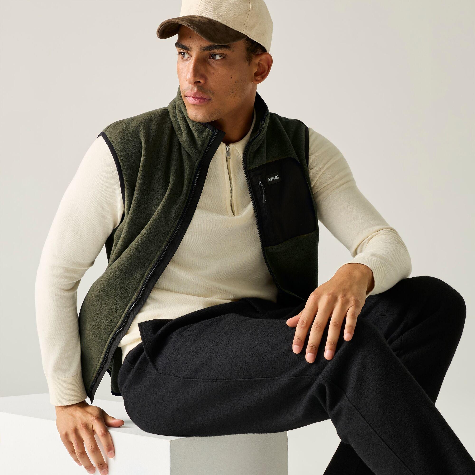 Regatta Men's Frankie Fleece Gilet - Green Large - Image 5