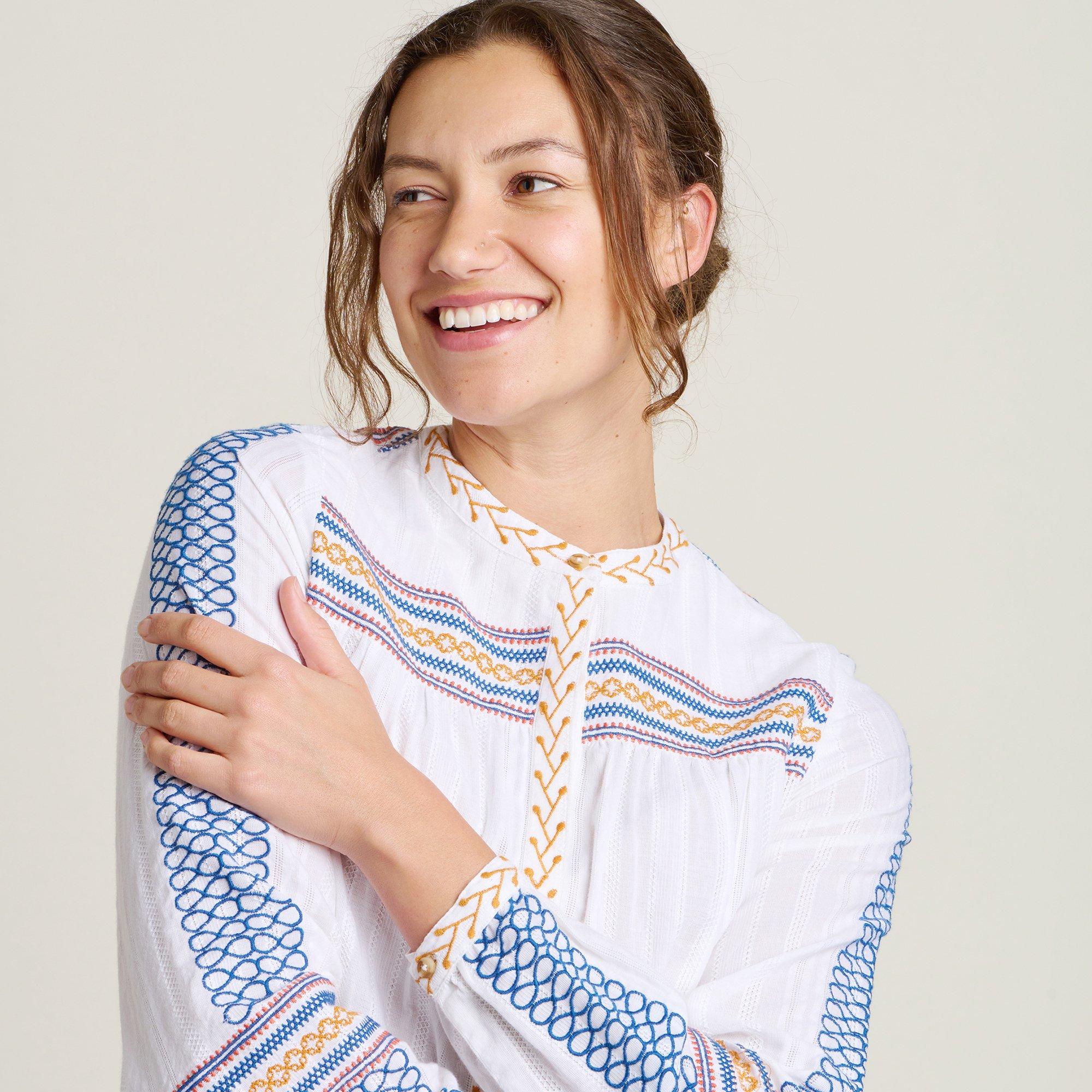 Cream - Brakeburn - Women's Cove Long-Sleeve Blouse - 3