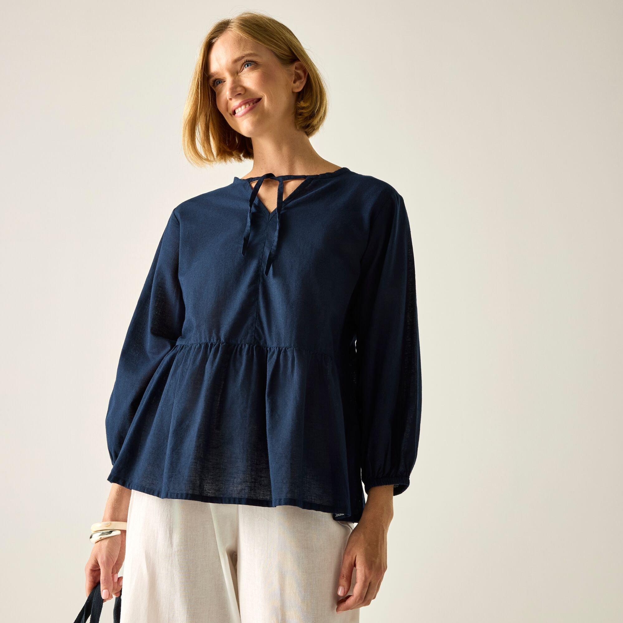 Navy - Regatta - Womens Primden Breathable Shirt - 3