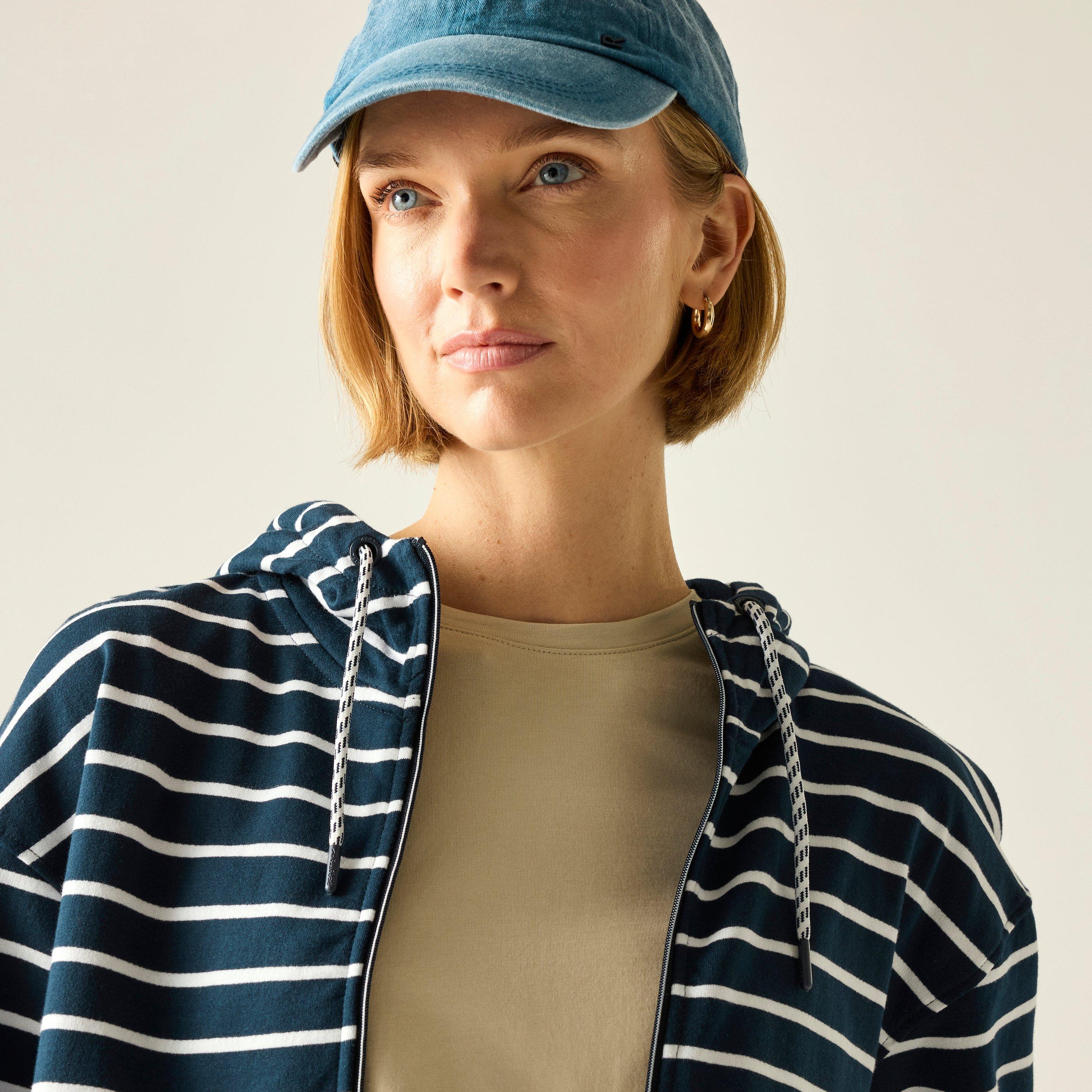 Nvy/Whtstrip - Regatta - Womens Bayletta Hoody Soft Hoodie - 4