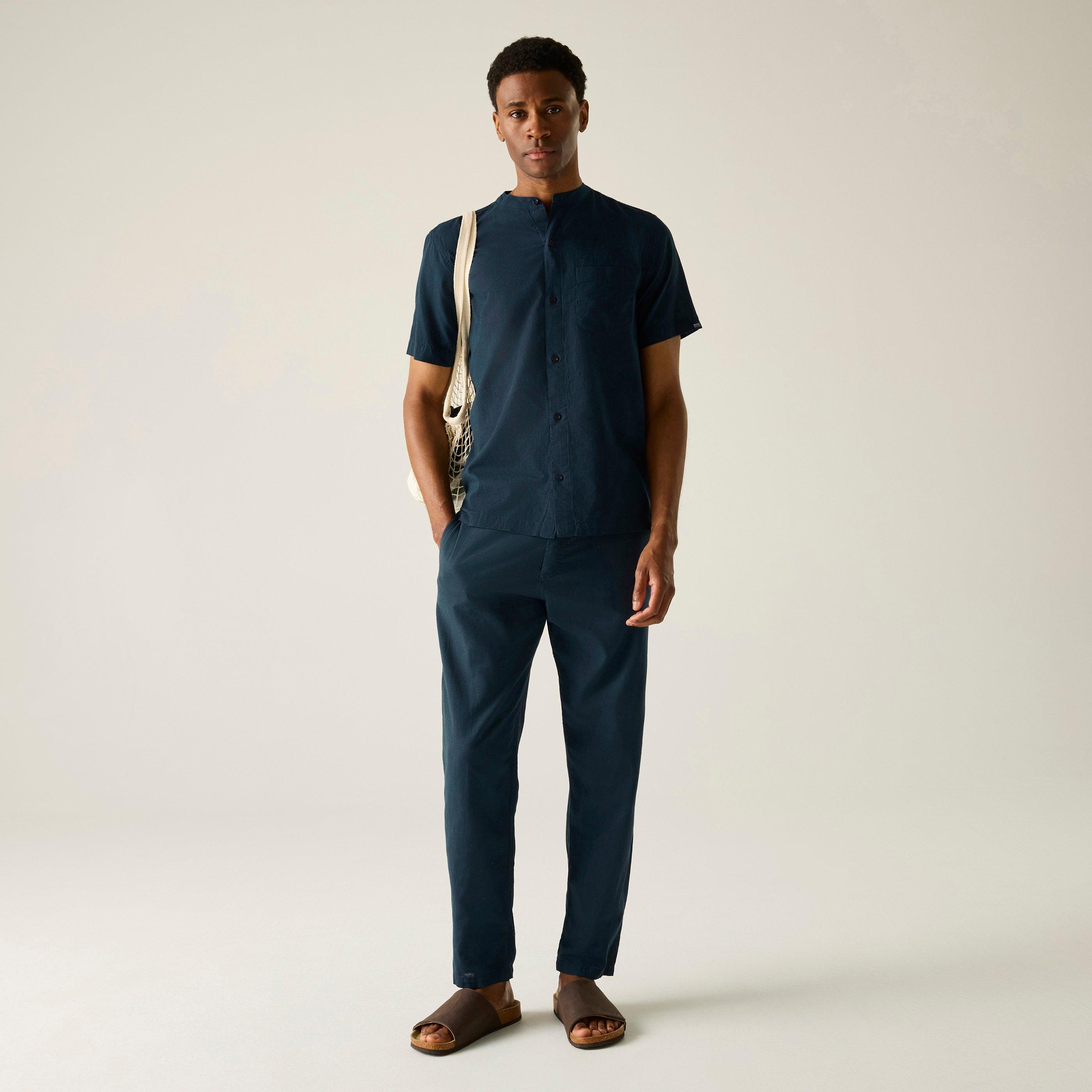 Moonlt Denim - Regatta - Mens Lovrey Soft Linen Shirt - 3