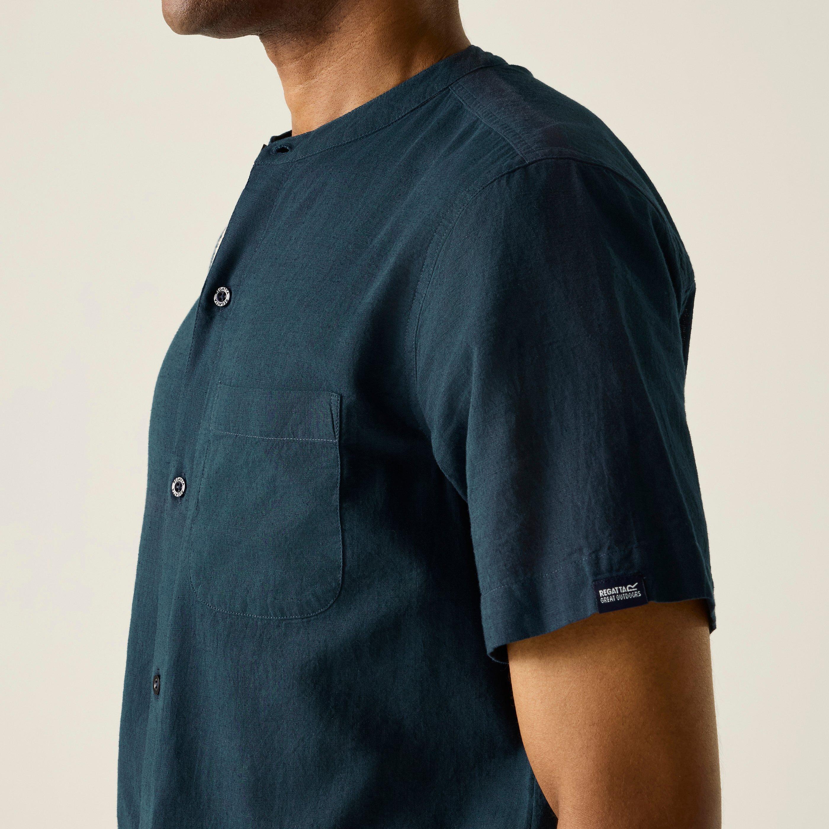 Moonlt Denim - Regatta - Mens Lovrey Soft Linen Shirt - 4