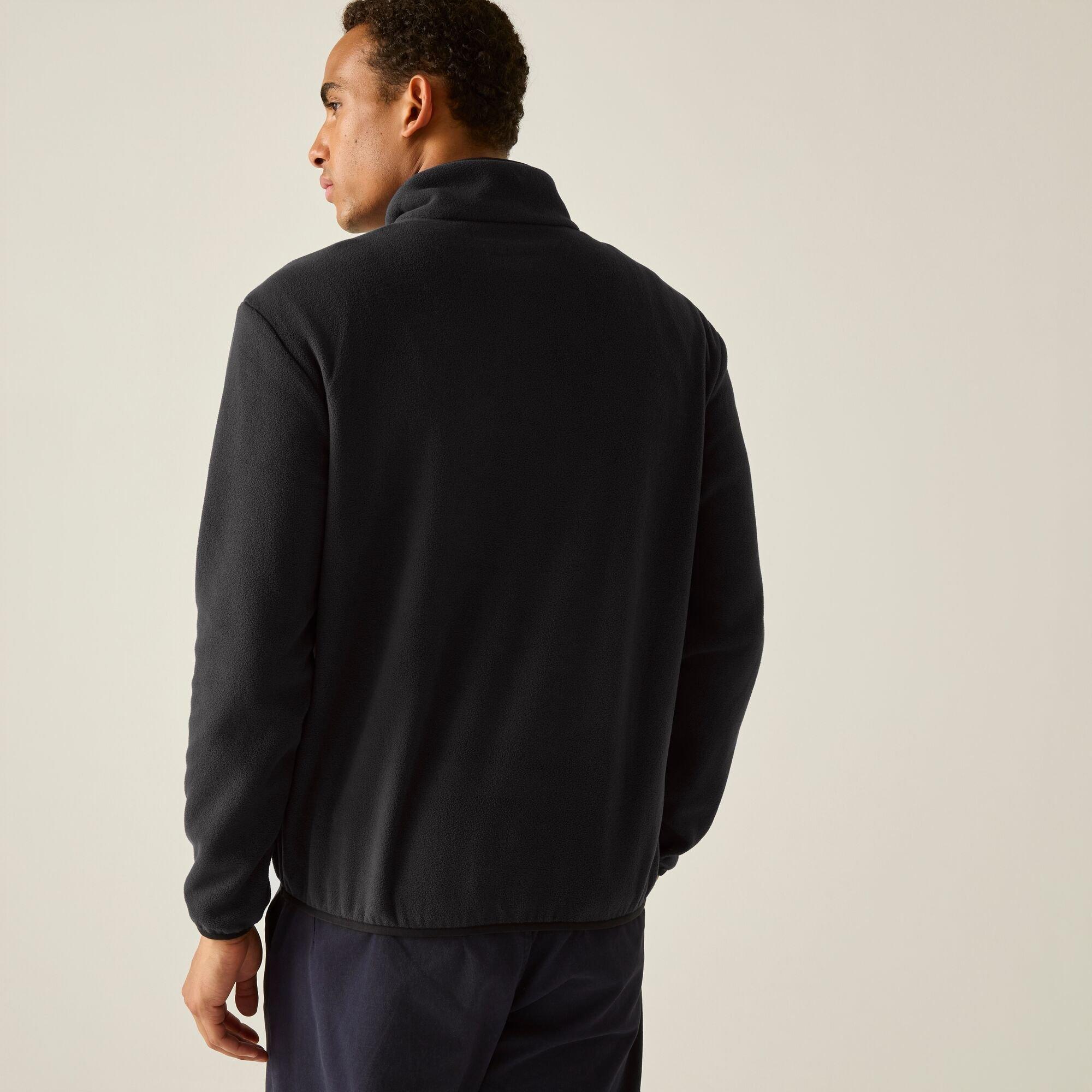 Black/Black - Regatta - Mens Frankie Half Zip Fleece - 3