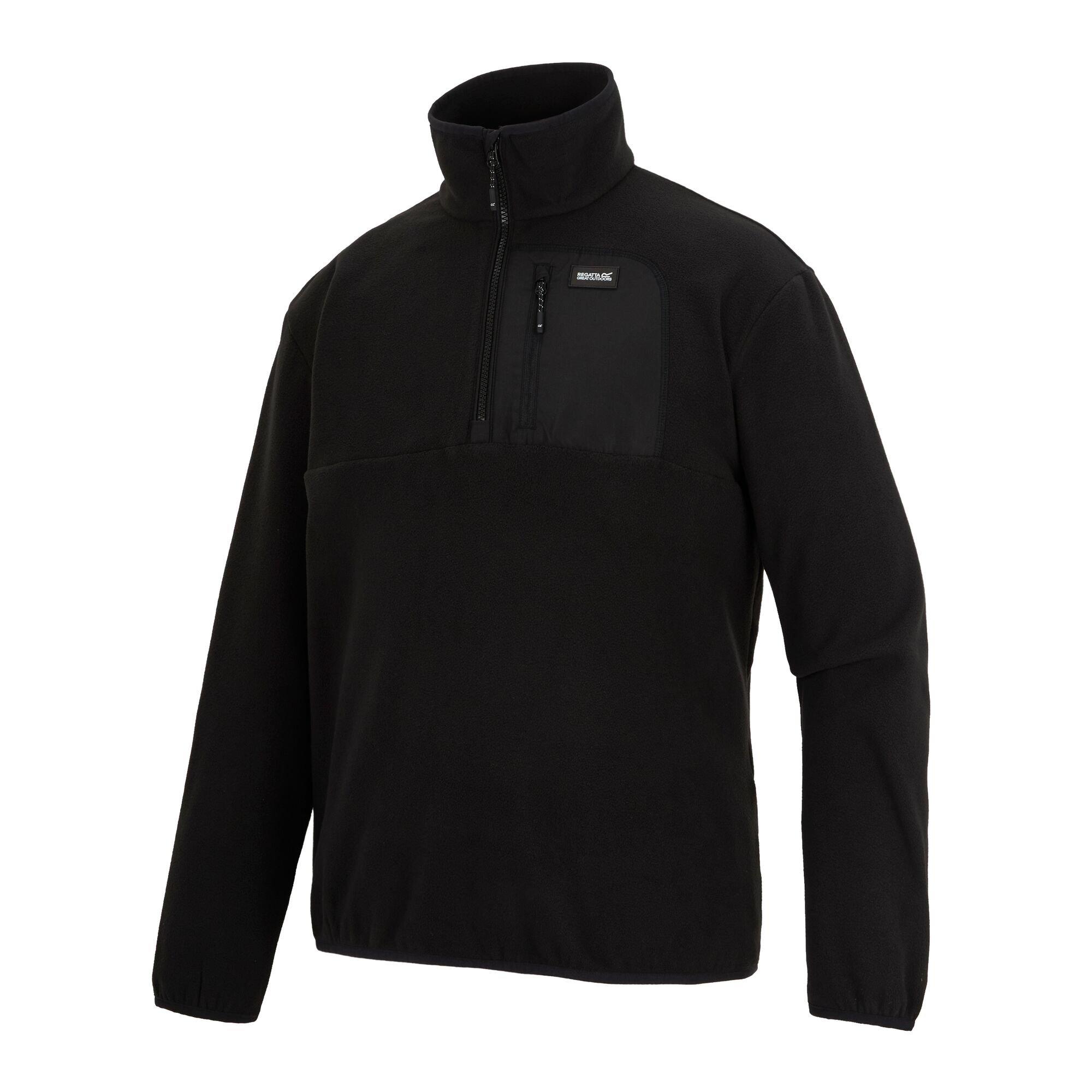 Black/Black - Regatta - Mens Frankie Half Zip Fleece - 9