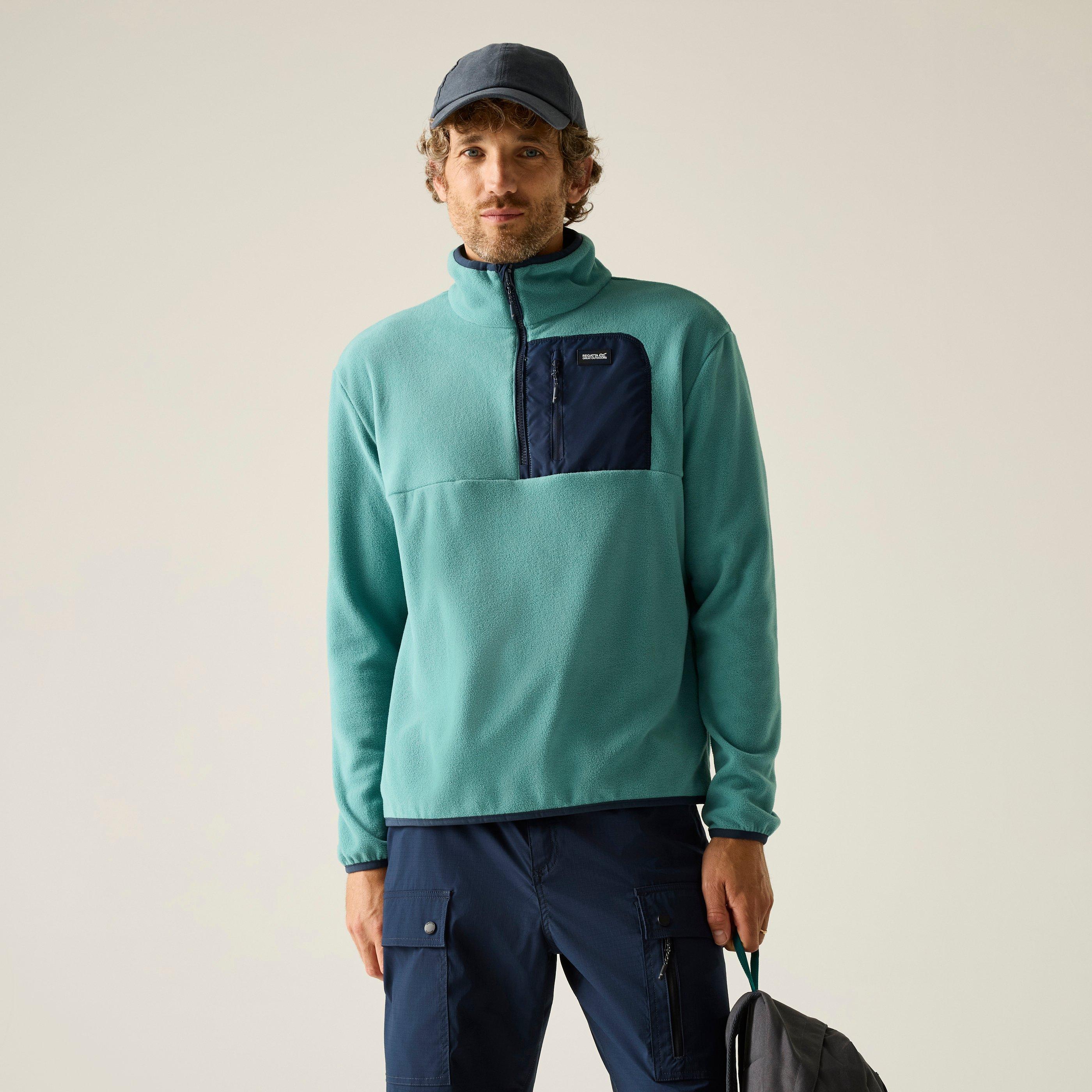Regatta Men's Frankie Half Zip Fleece - Arctic/Navy - XL