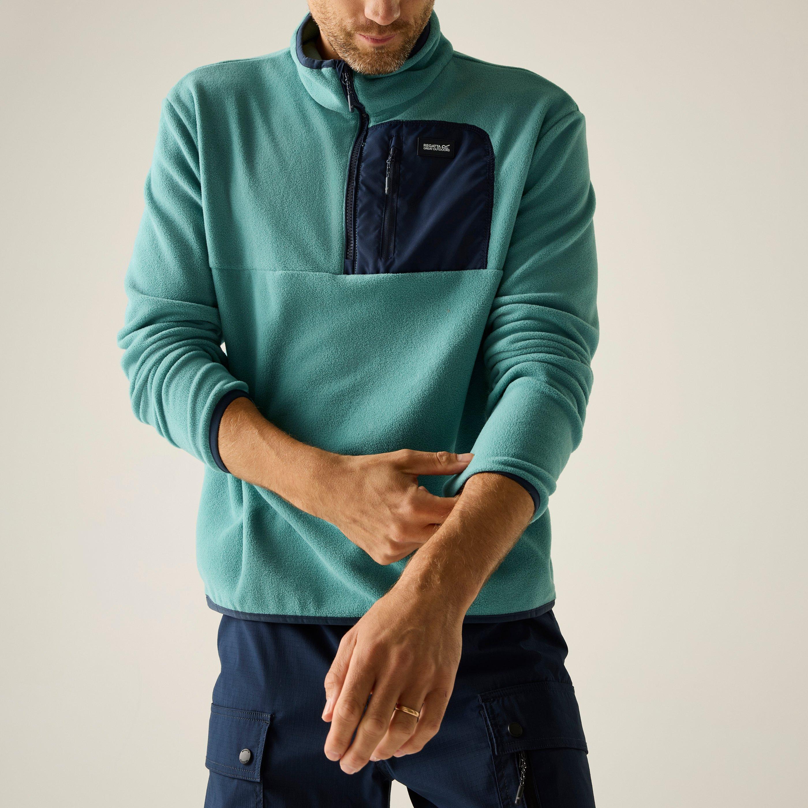Arctic/Navy - Regatta - Mens Frankie Half Zip Fleece - 4