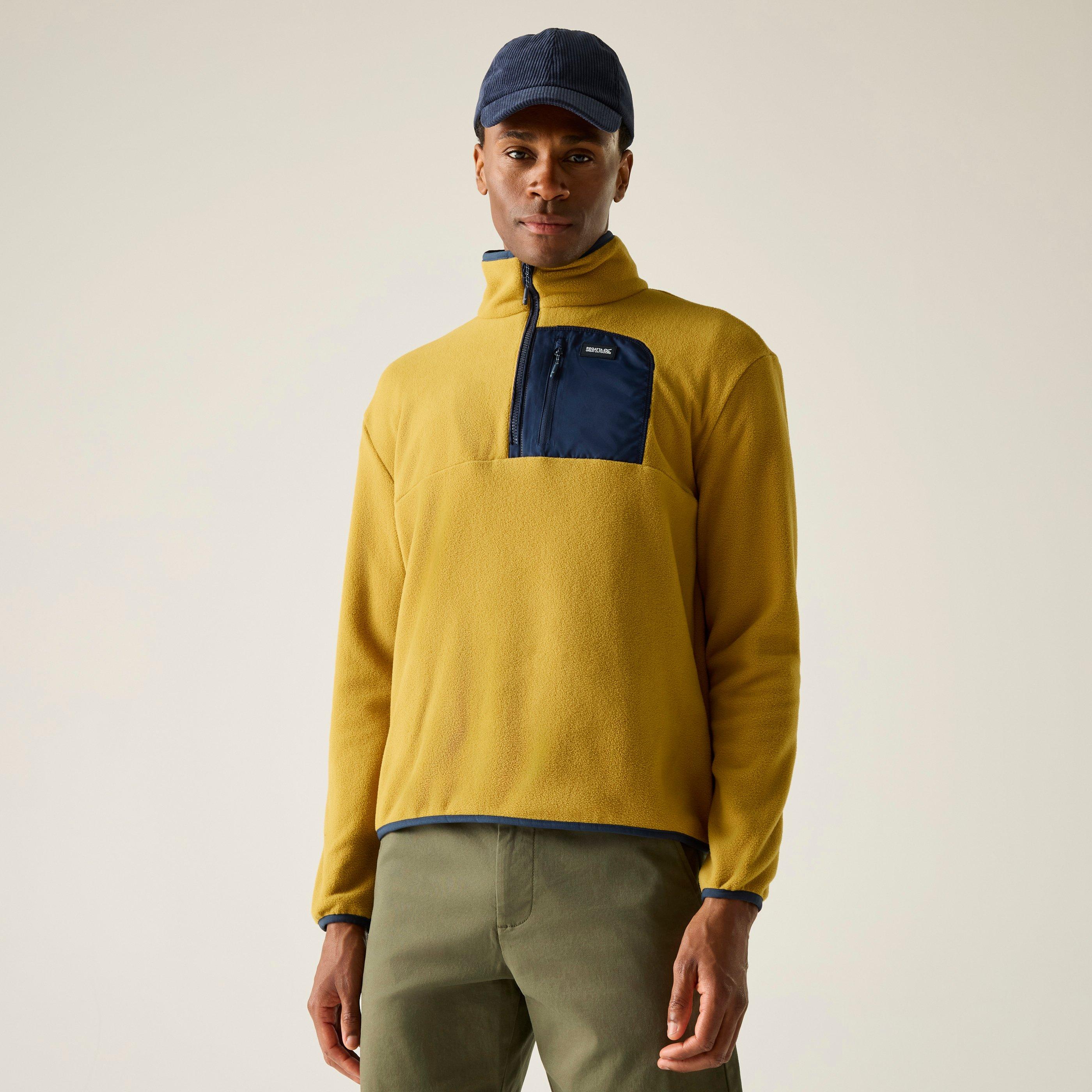 Regatta Men's Frankie Half Zip Fleece - Wdbrwn/Nvy - XXL