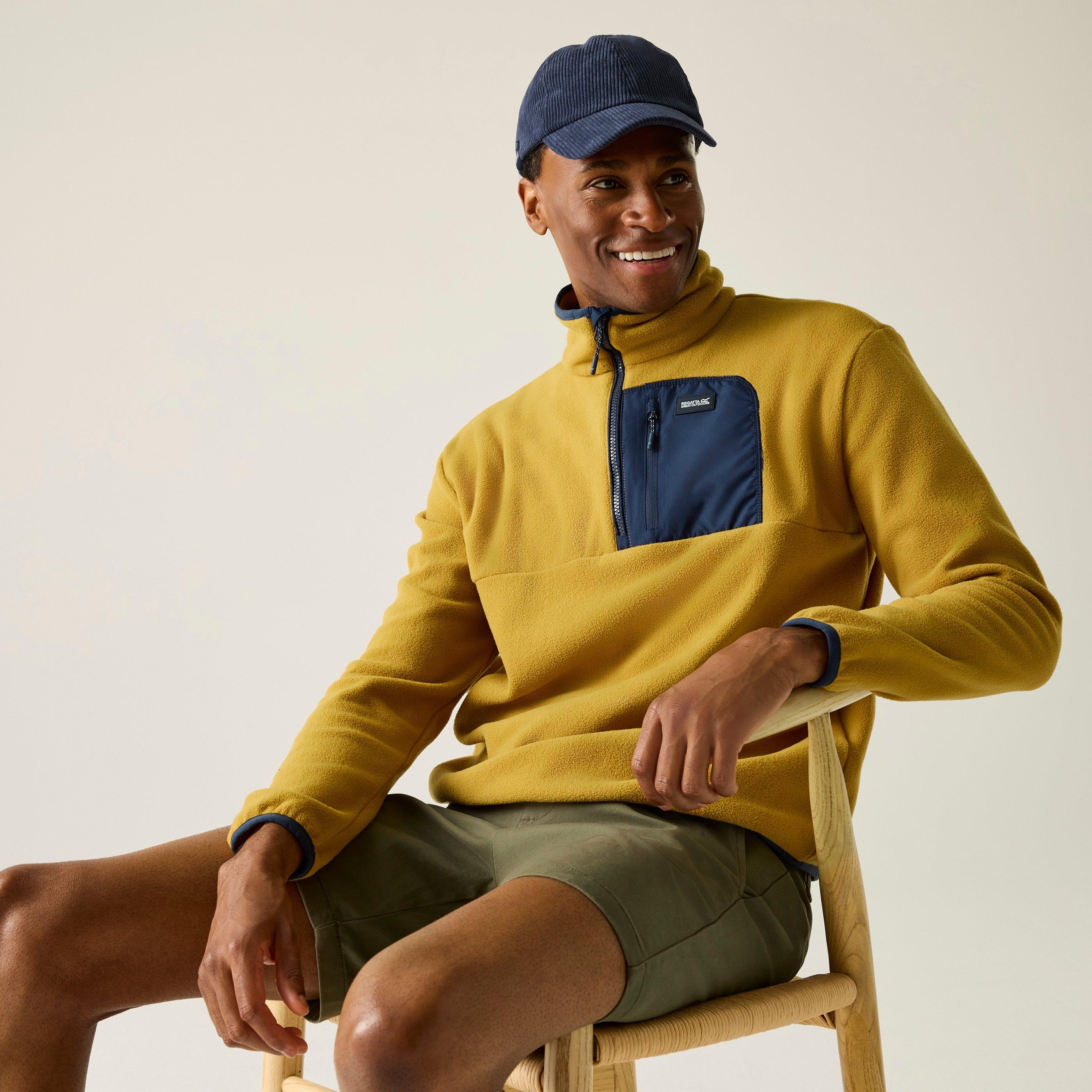 Wdbrwn/Nvy - Regatta - Mens Frankie Half Zip Fleece - 4