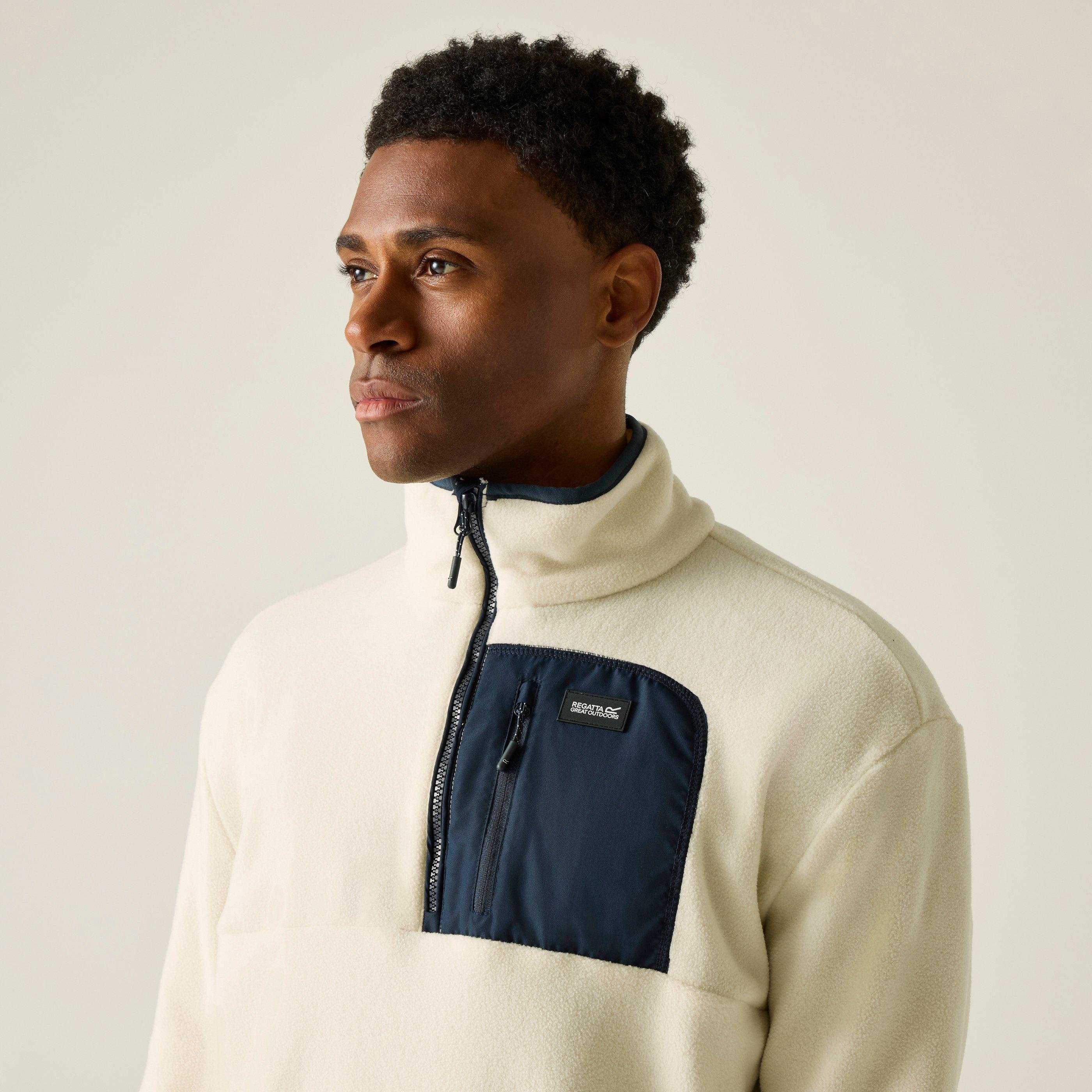 Whtstn/Nvy - Regatta - Mens Frankie Half Zip Fleece - 4