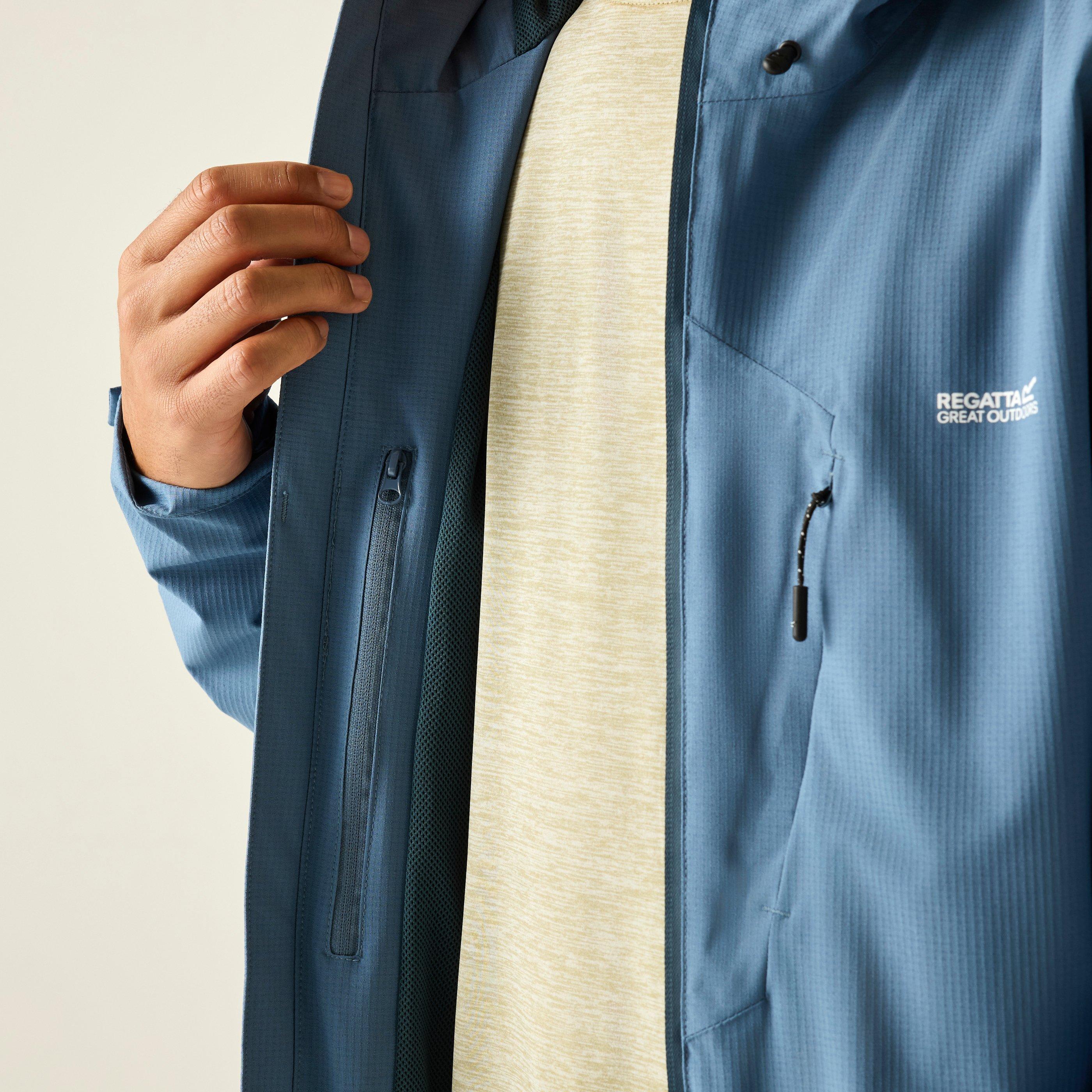 China Blue - Regatta - Mens Oklarna Waterproof Isotex Jacket - 3
