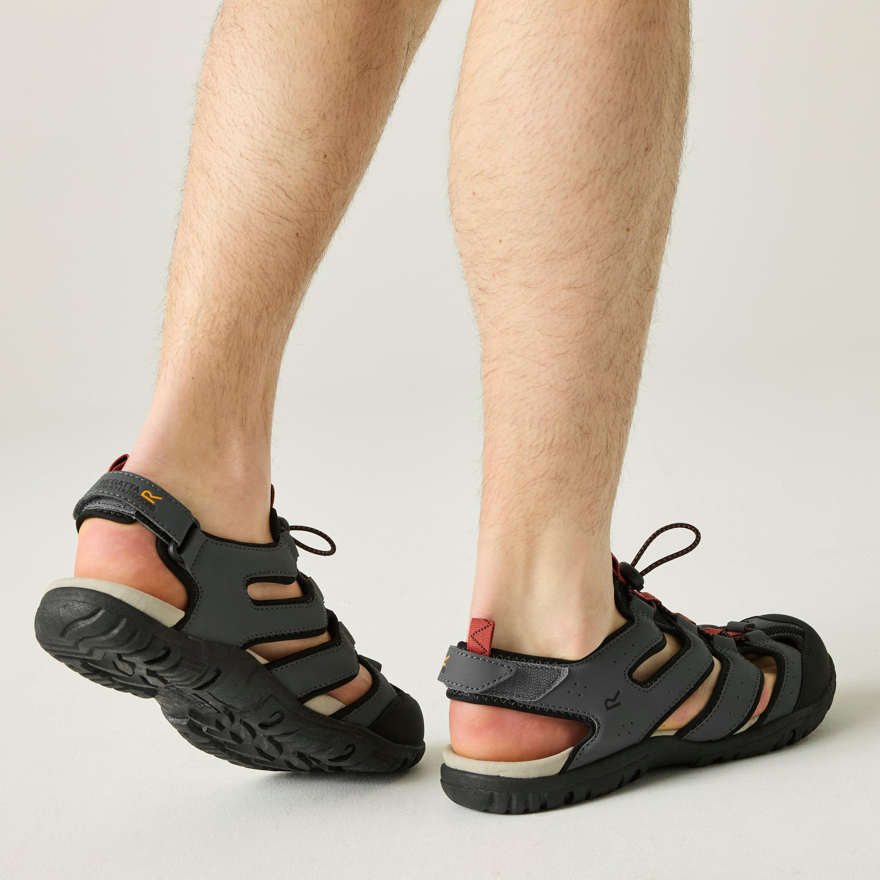 Dkstorm/Brk - Regatta - Men's Westshore IV Flat Sandals - 4