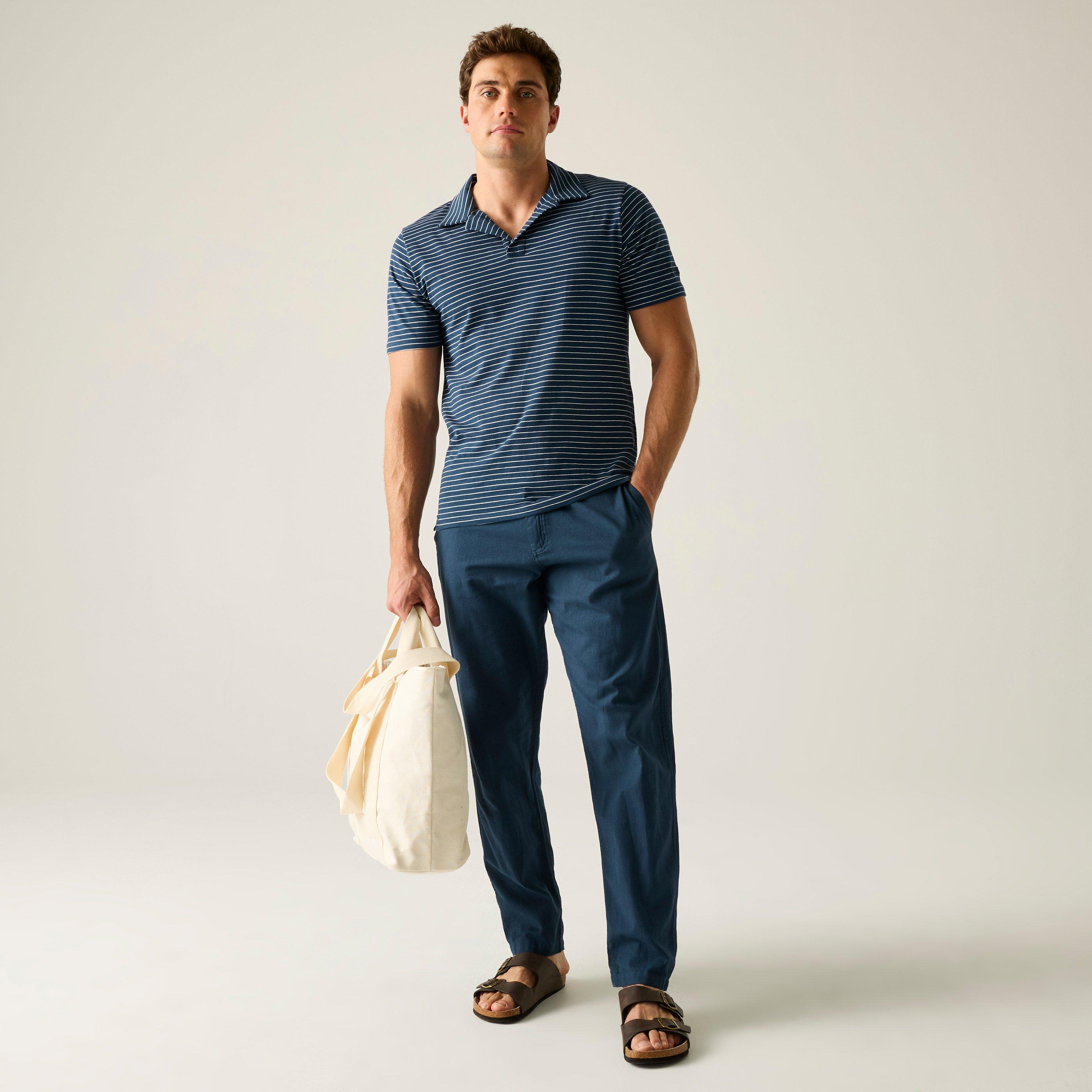 Mnltdn/Whtst - Regatta - Mens Hadvo Breathable Polo Shirt - 3