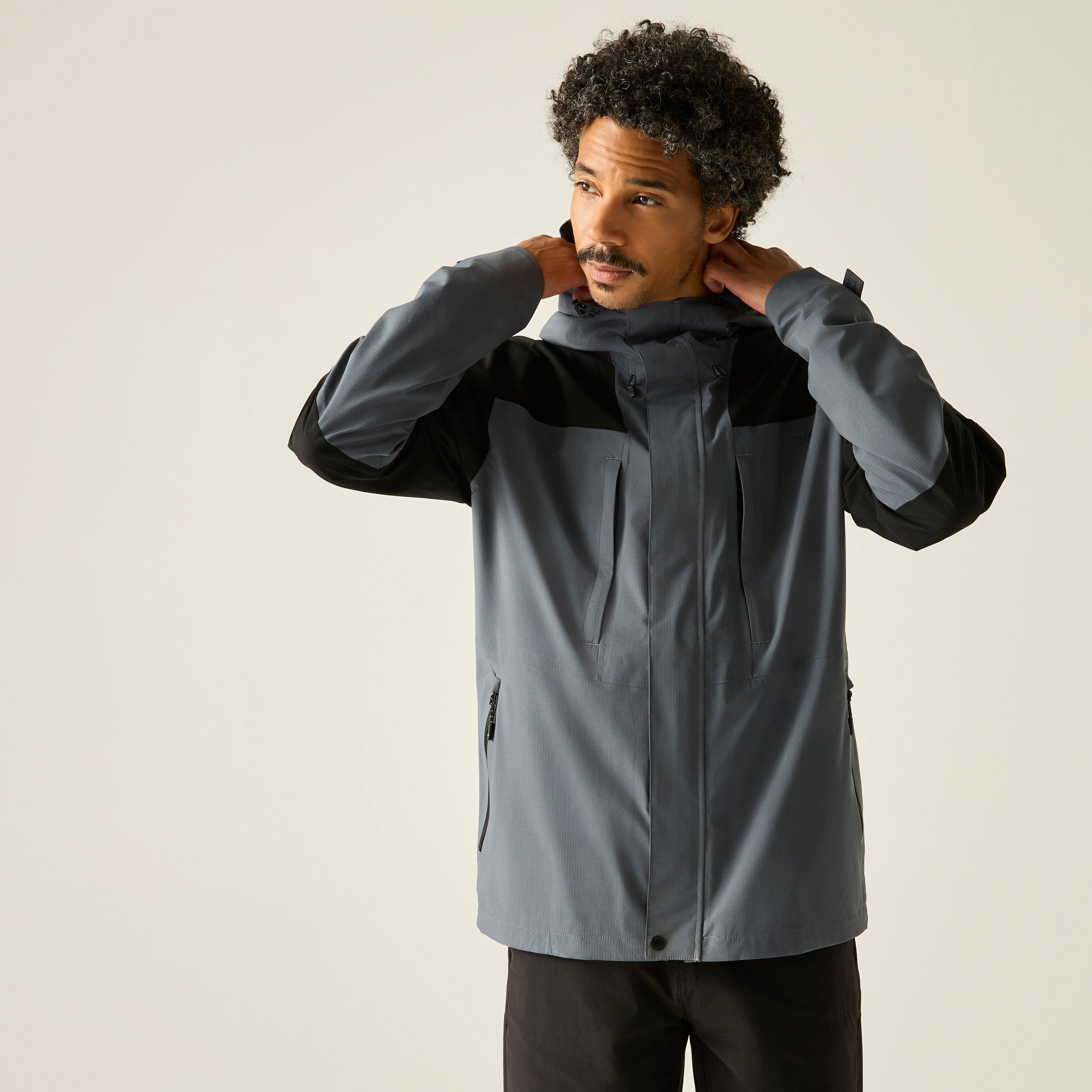 Drkstrm/Blck - Regatta - Mens Freesdale Waterproof Isotex Jacket - 1