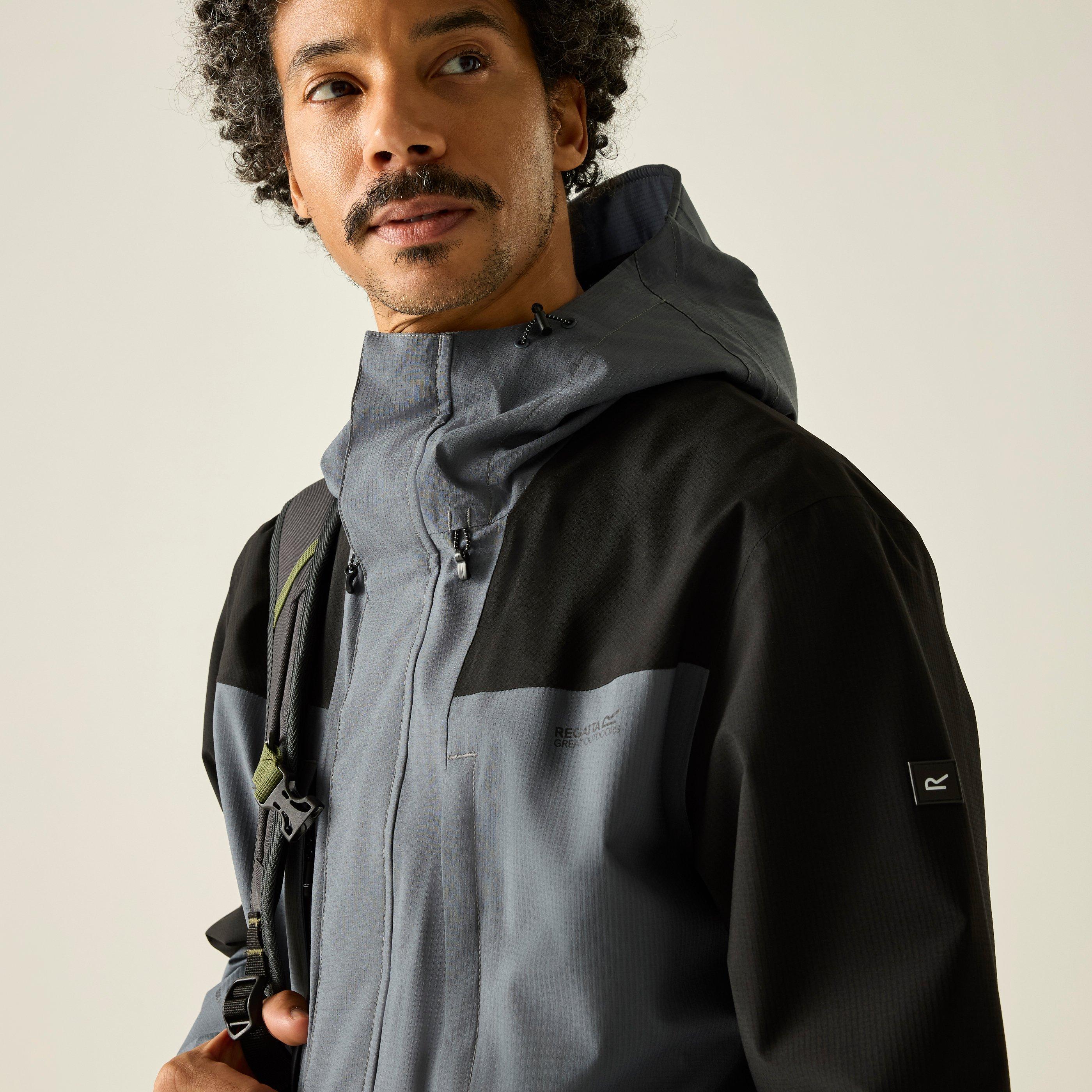 Drkstrm/Blck - Regatta - Mens Freesdale Waterproof Isotex Jacket - 5
