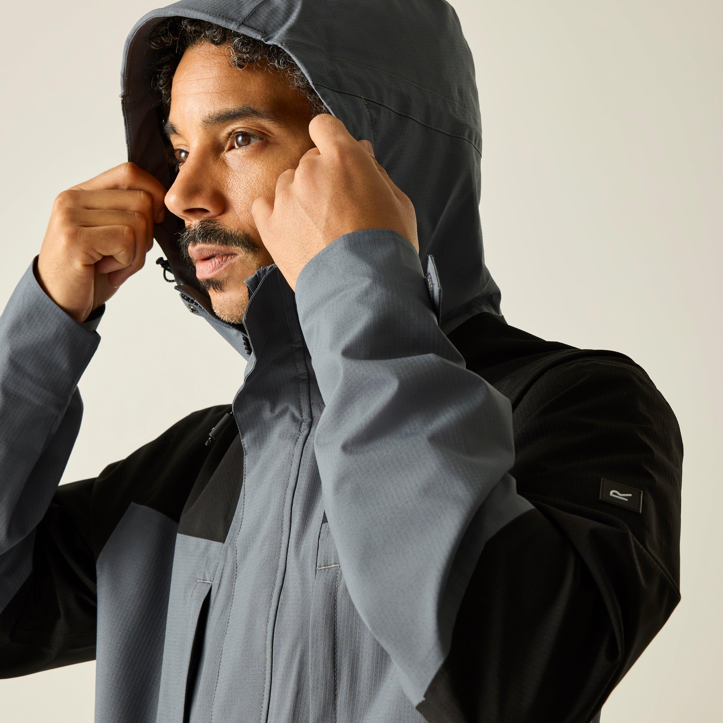 Drkstrm/Blck - Regatta - Mens Freesdale Waterproof Isotex Jacket - 7