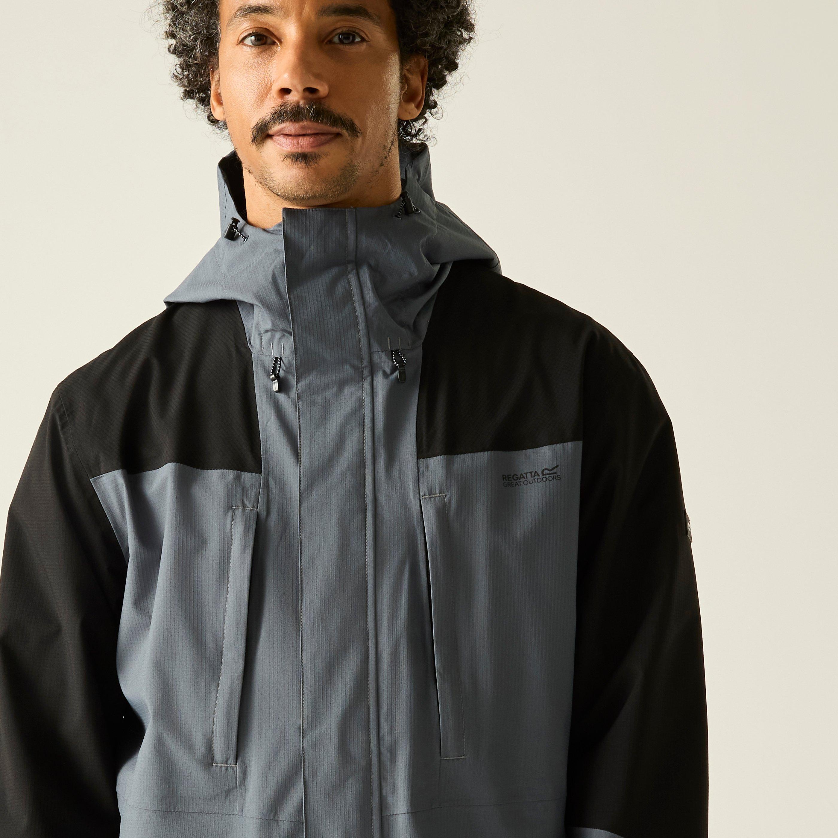Drkstrm/Blck - Regatta - Mens Freesdale Waterproof Isotex Jacket - 8