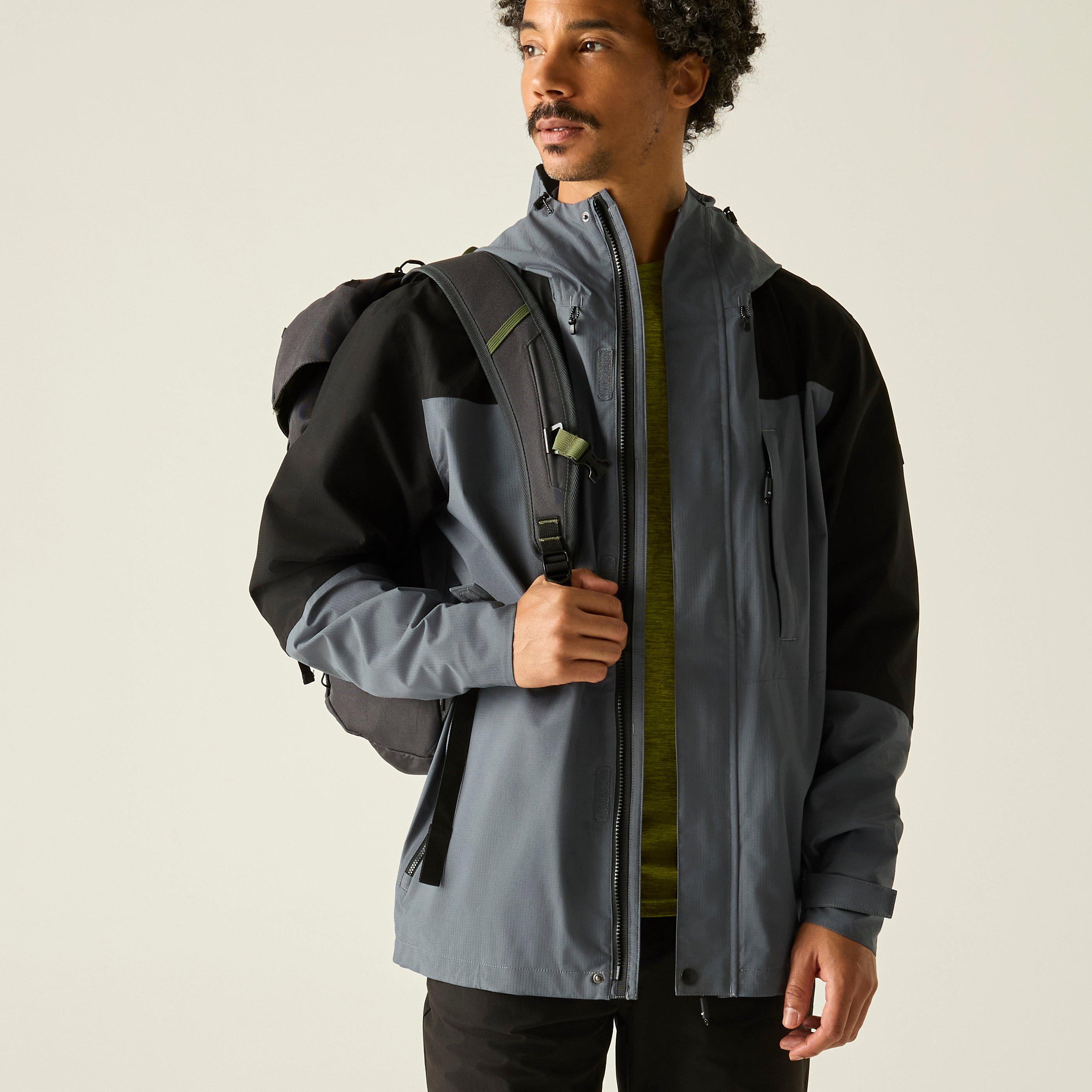 Drkstrm/Blck - Regatta - Mens Freesdale Waterproof Isotex Jacket - 9