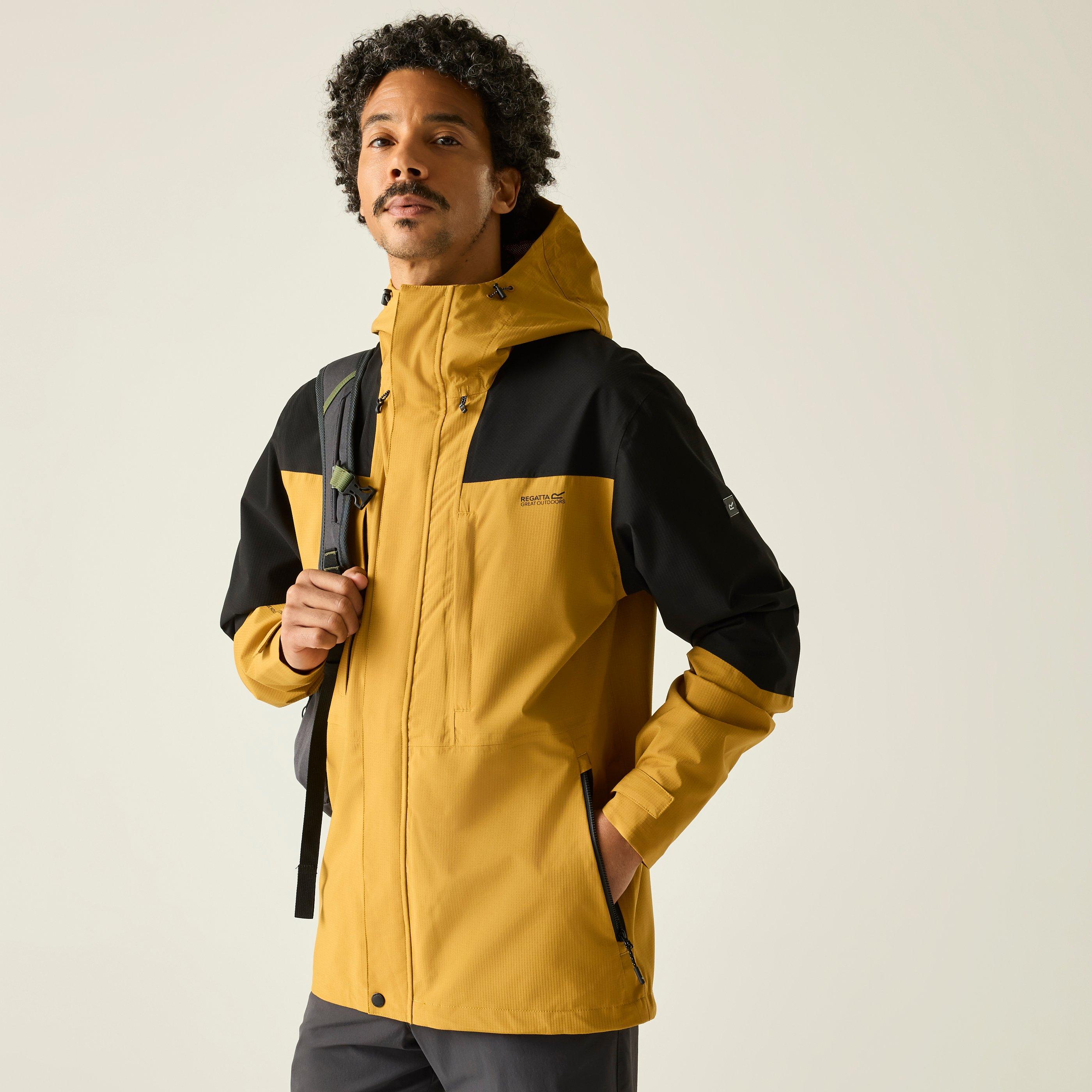 Wdbrn/Blck - Regatta - Mens Freesdale Waterproof Isotex Jacket - 8