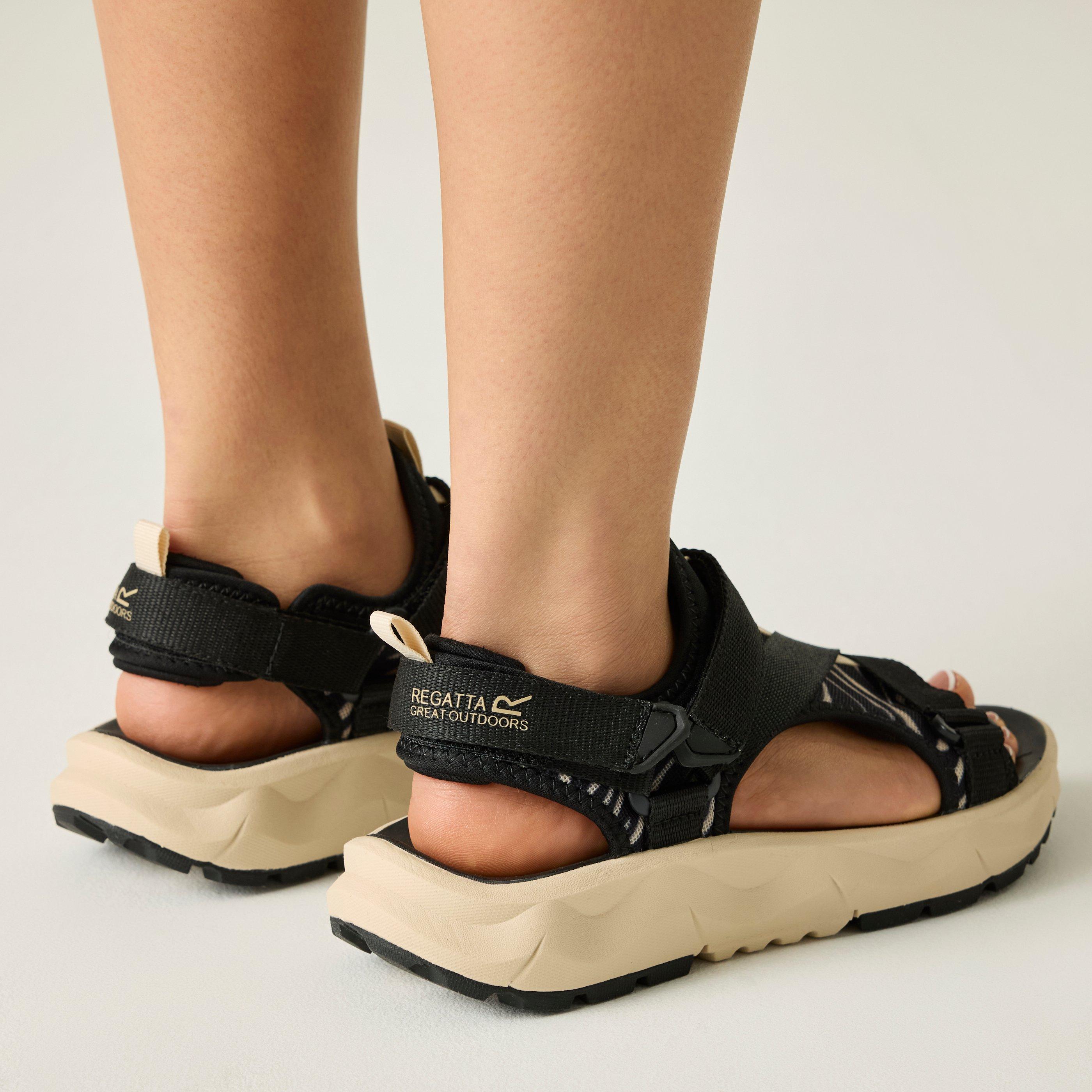 Blk/Whtzebra - Regatta - Womens Lito Sandals - 4