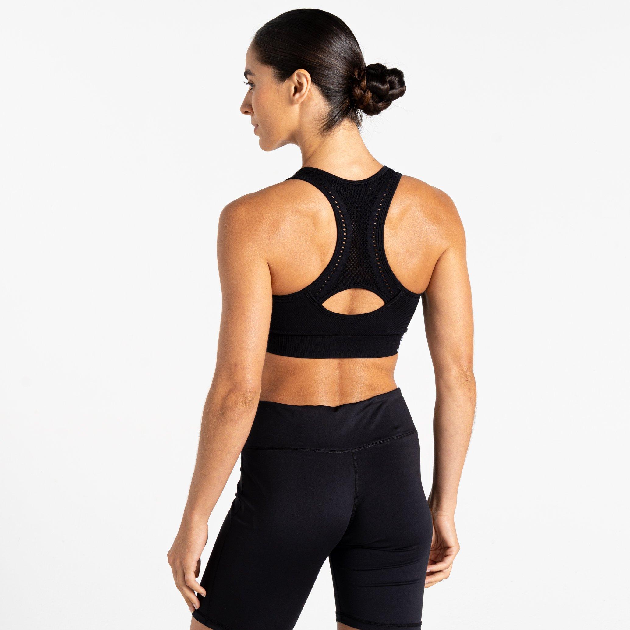 Black - Dare 2b - Womens React Anti-Bacterial Bra - 3