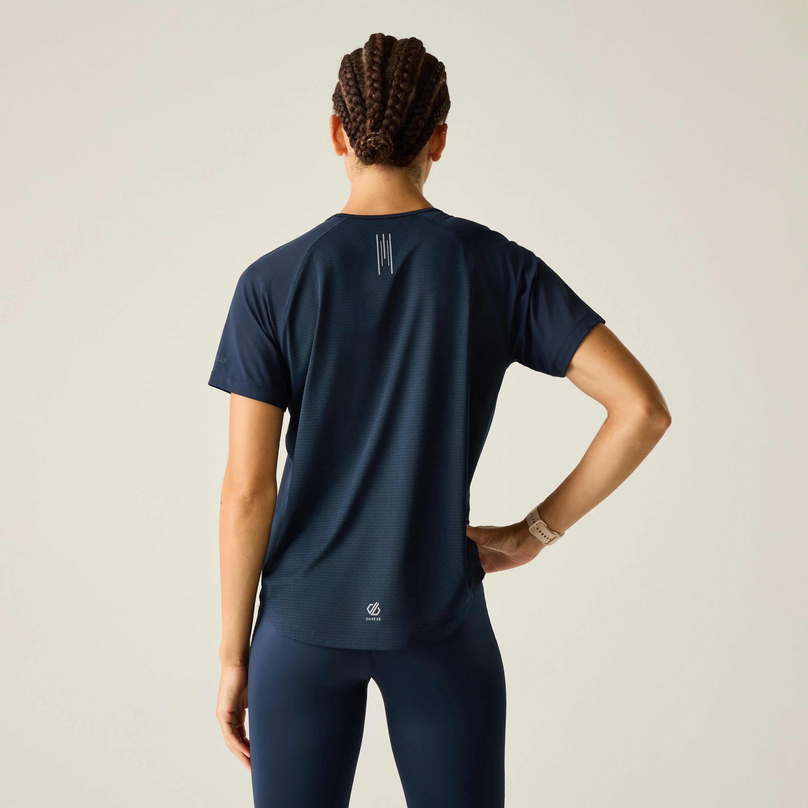 Navy - Dare 2b - Womens Chase II UPF 50+ T-Shirt - 2