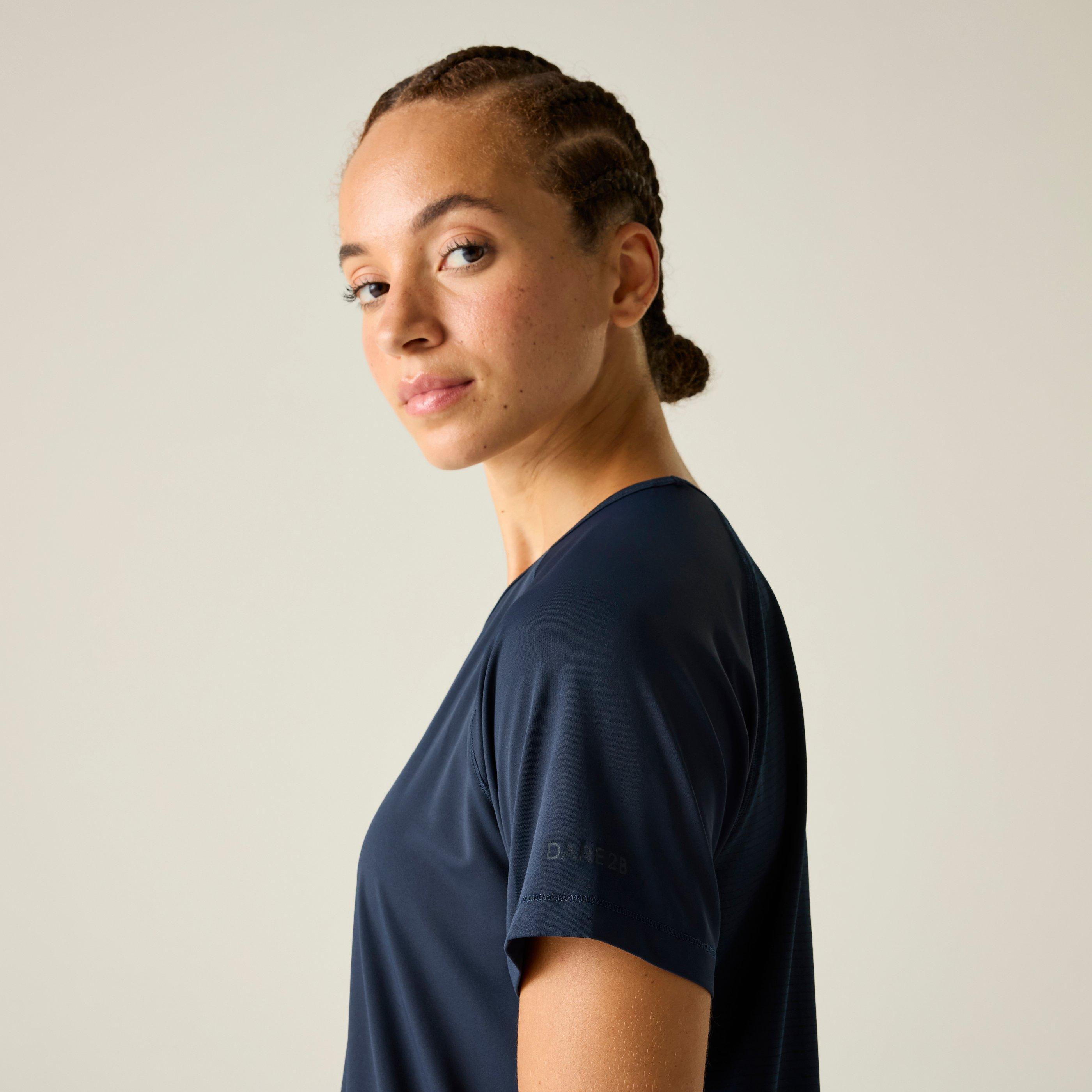 Navy - Dare 2b - Womens Chase II UPF 50+ T-Shirt - 4