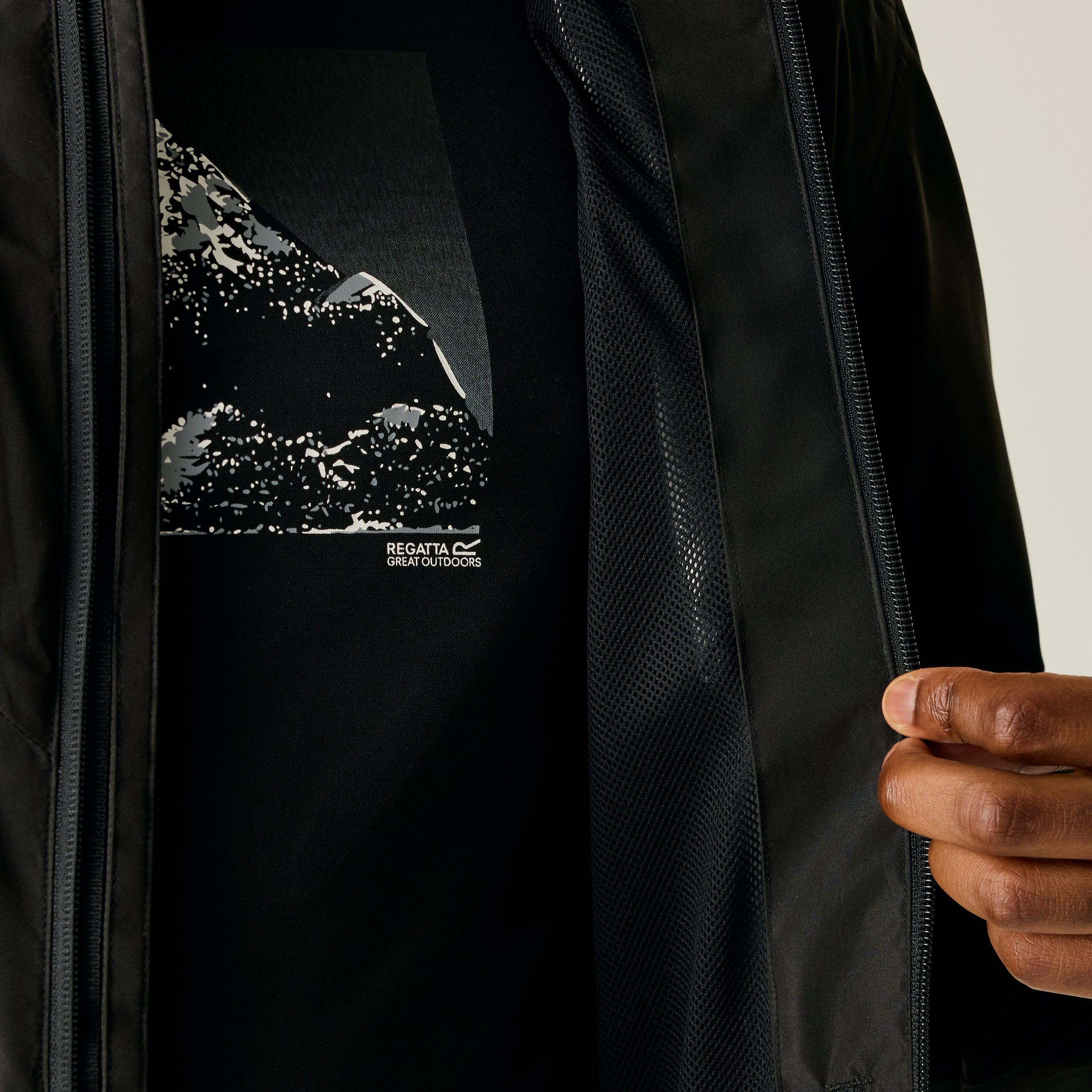 Black - Regatta - Mens Calderdale Waterproof Isotex Jacket - 4