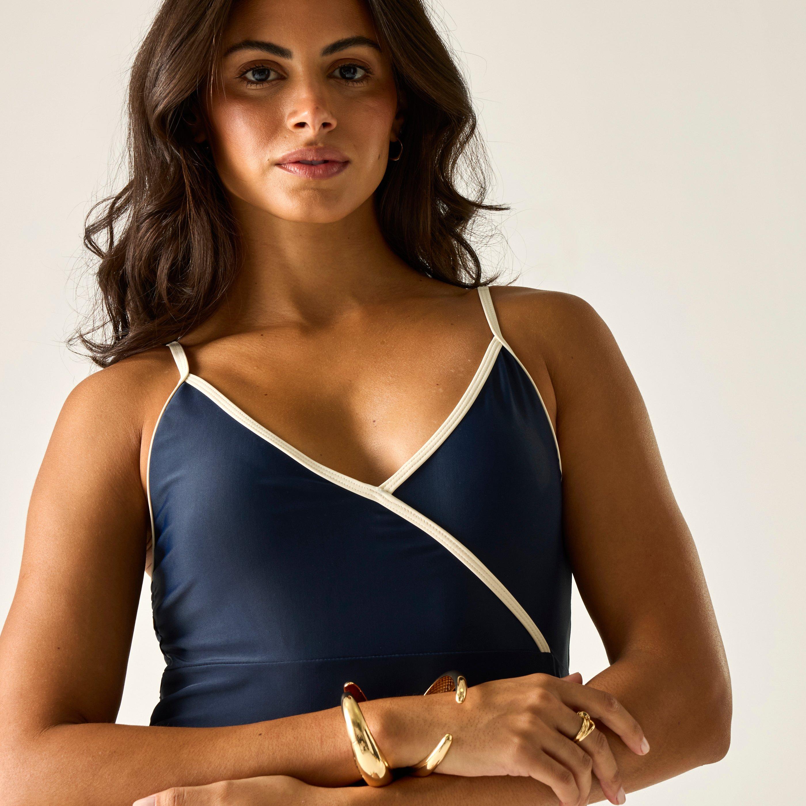 Navy - Regatta - Womens Kyra Padded Swim Costume - 4
