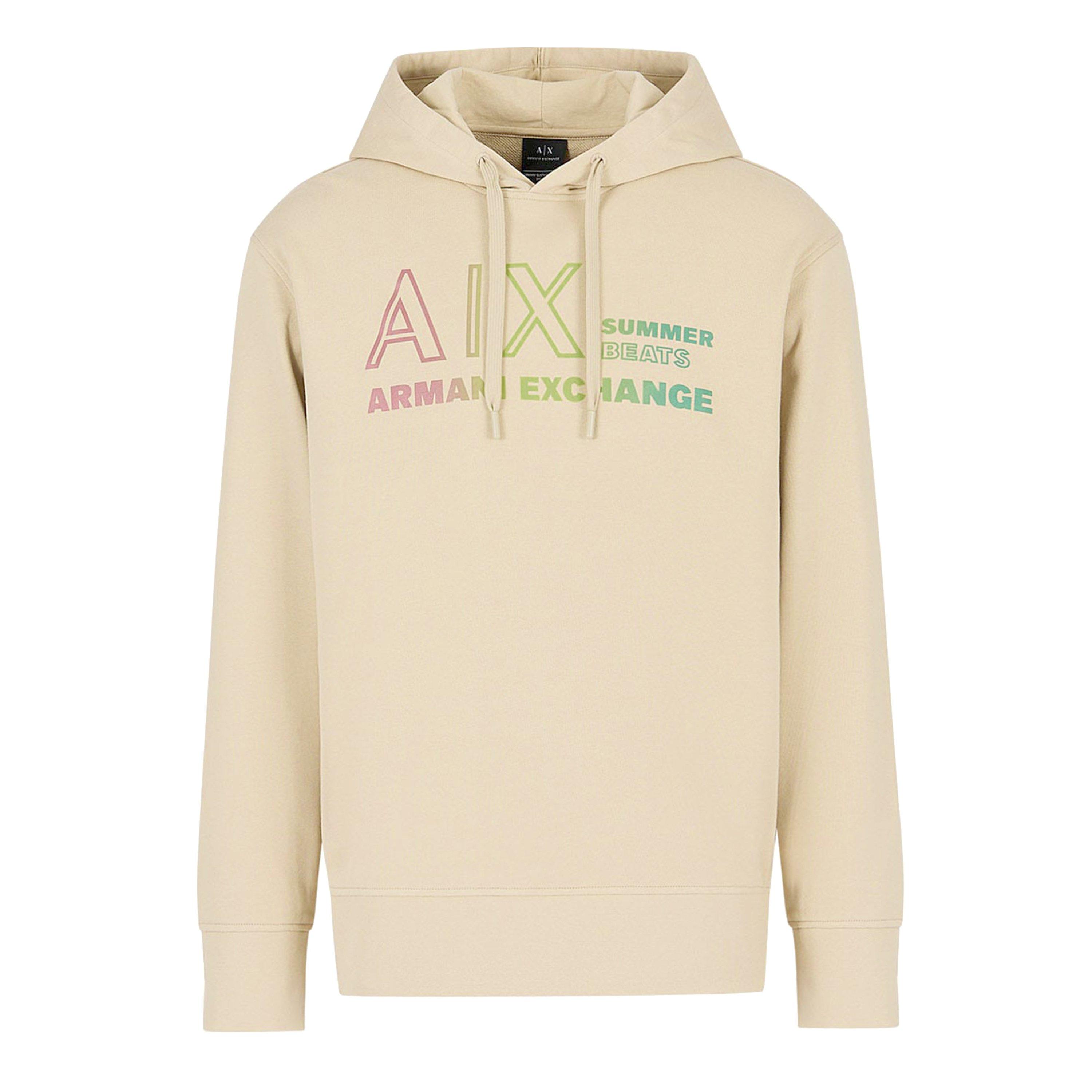 Armani Exchange Men's Pullover Hoodie - Beige - S