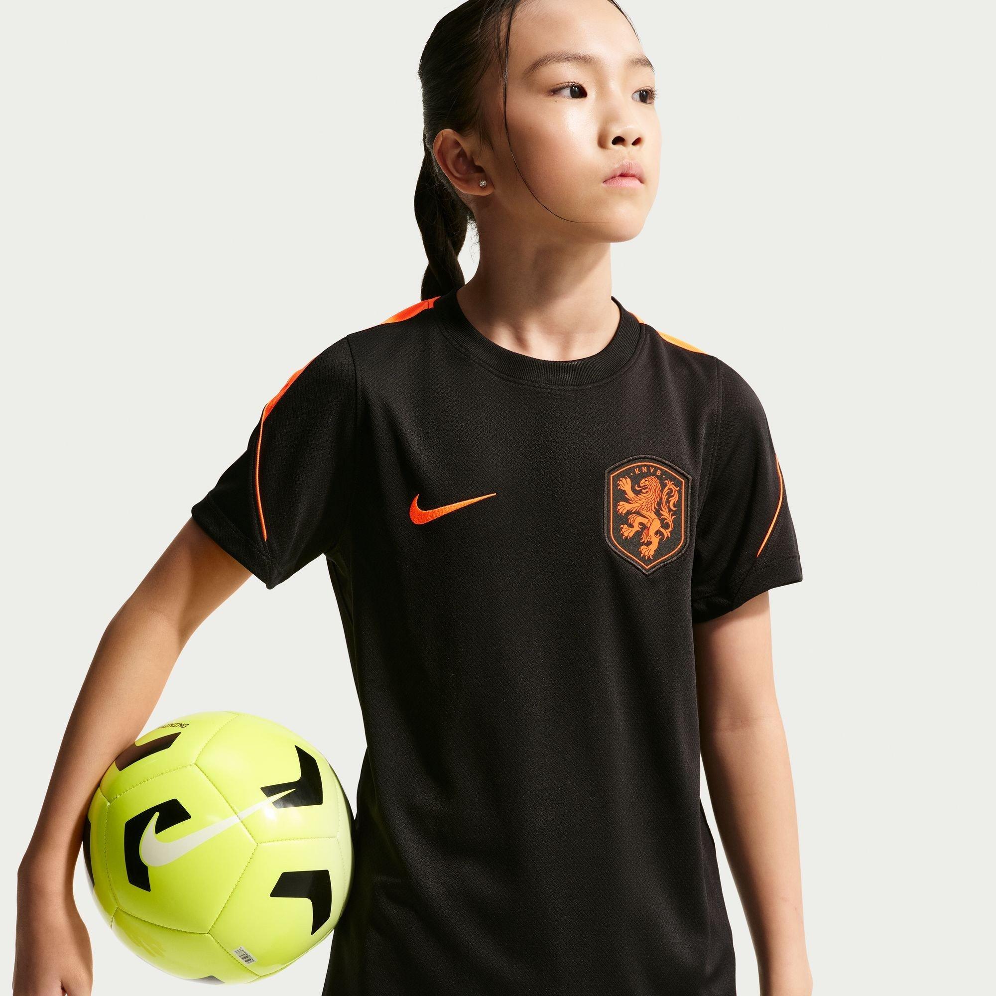Zwart/Rood - Nike - Kids' Netherlands Short Sleeve T-Shirt - 1