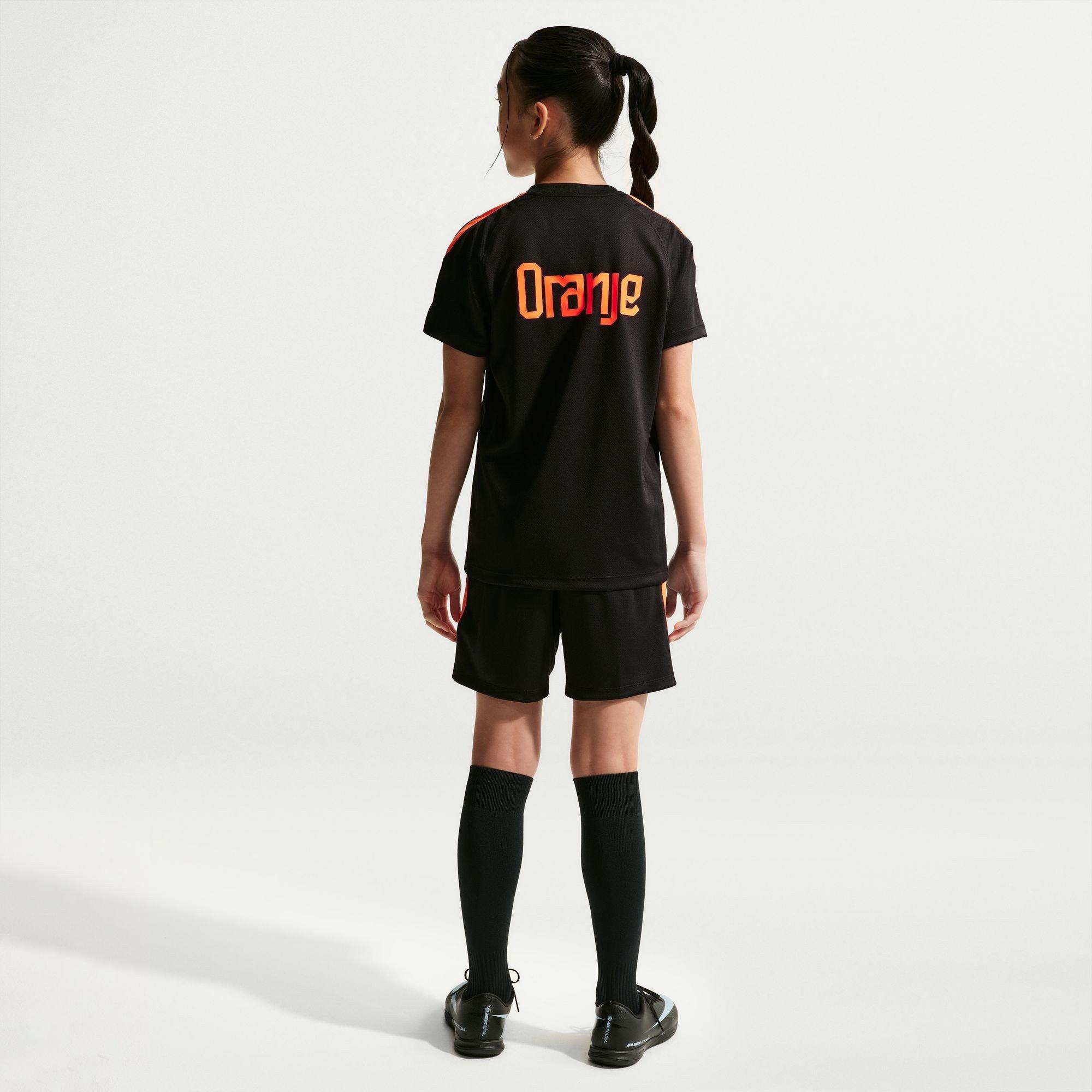 Zwart/Rood - Nike - Kids' Netherlands Short Sleeve T-Shirt - 4
