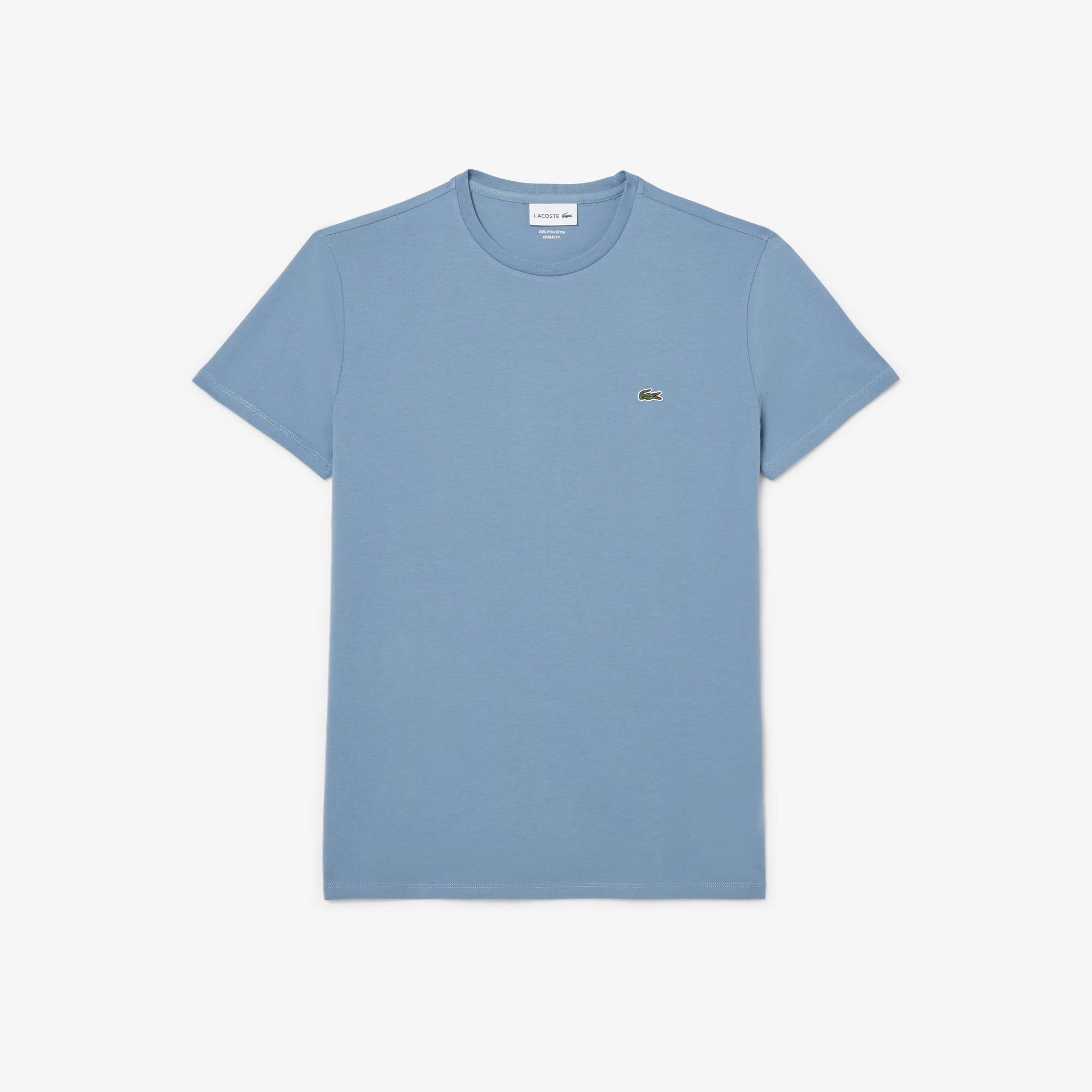 Blue - Lacoste - Cotton Pima T-Shirt - 1
