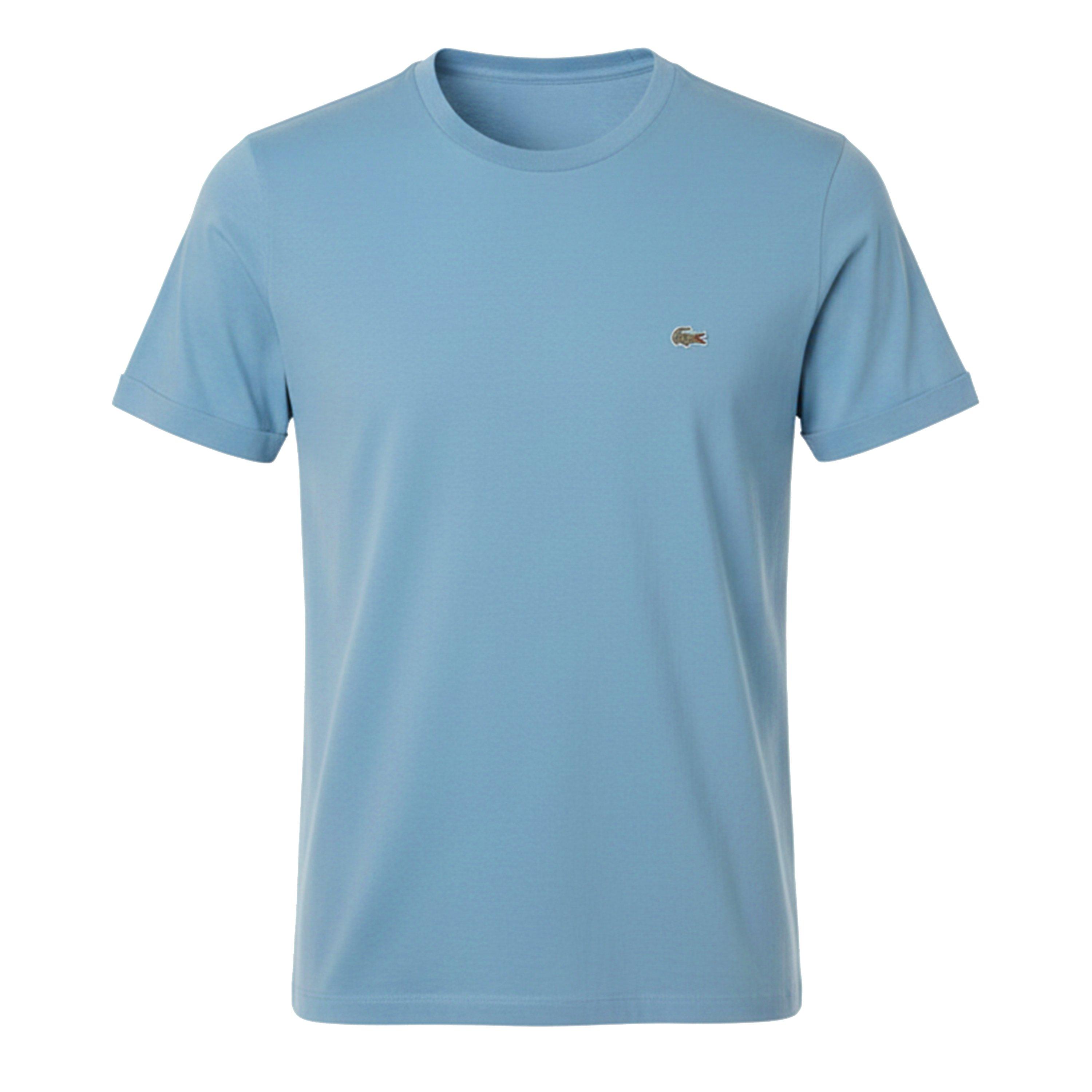 Blue - Lacoste - Cotton Pima T-Shirt - 1