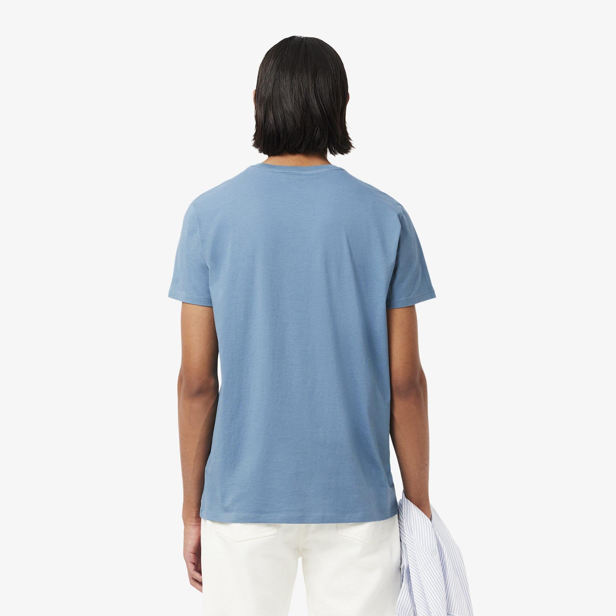 Blue - Lacoste - Cotton Pima T-Shirt - 3