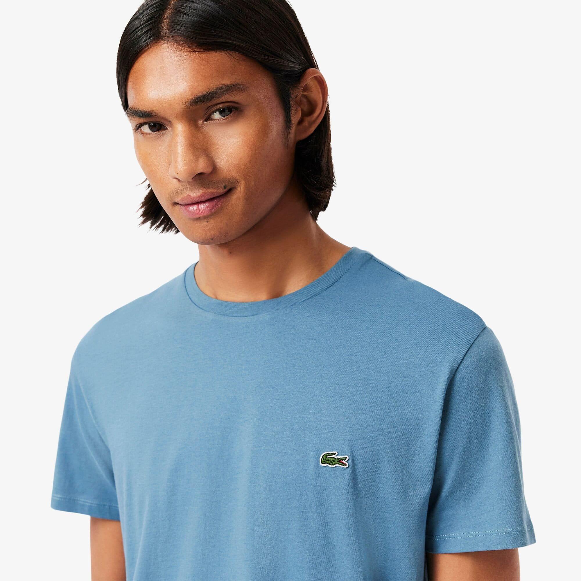 Blue - Lacoste - Cotton Pima T-Shirt - 4