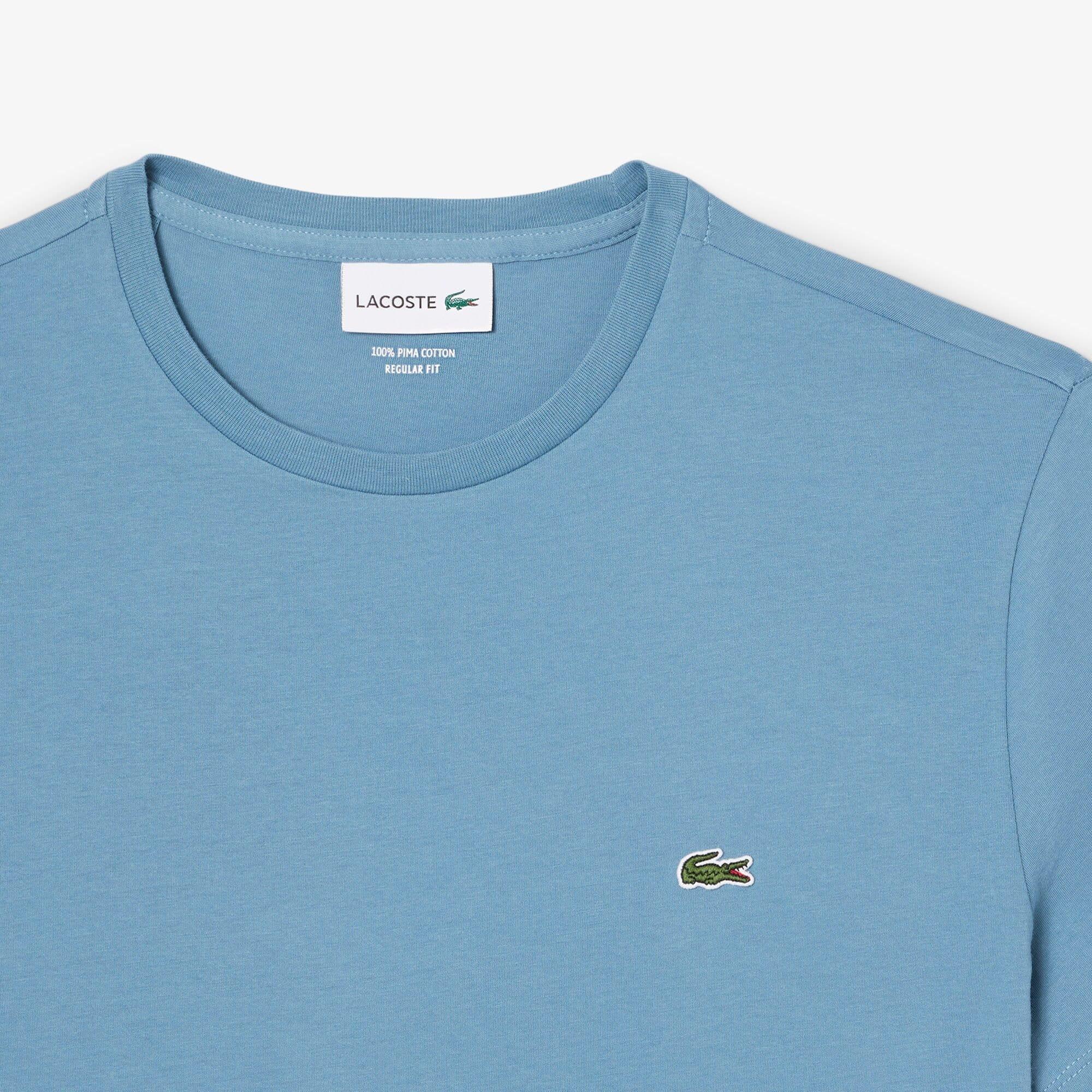 Blue - Lacoste - Cotton Pima T-Shirt - 6