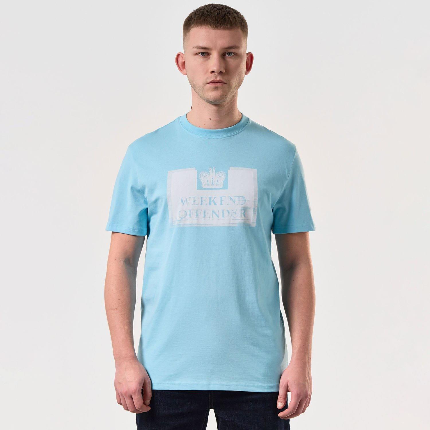 Light Blue - Weekend Offender - Bonpensiero Graphic T-Shirt - 1