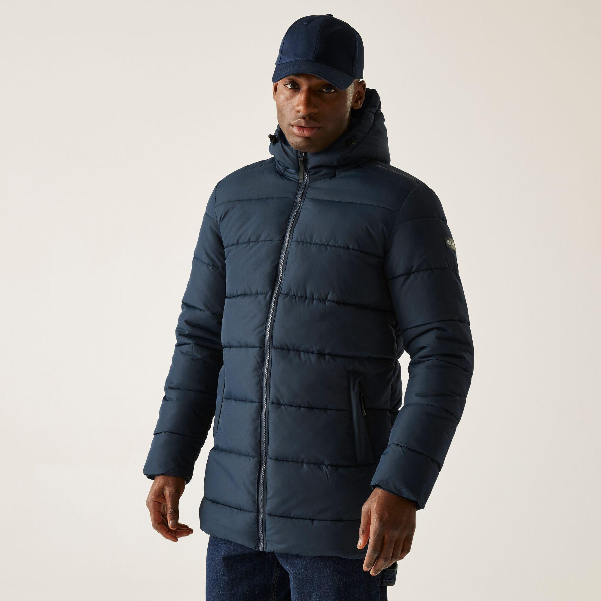 Navy - Regatta - Men's Lakiver Water-Repellent Feather-Free Quilted Jacket - 3