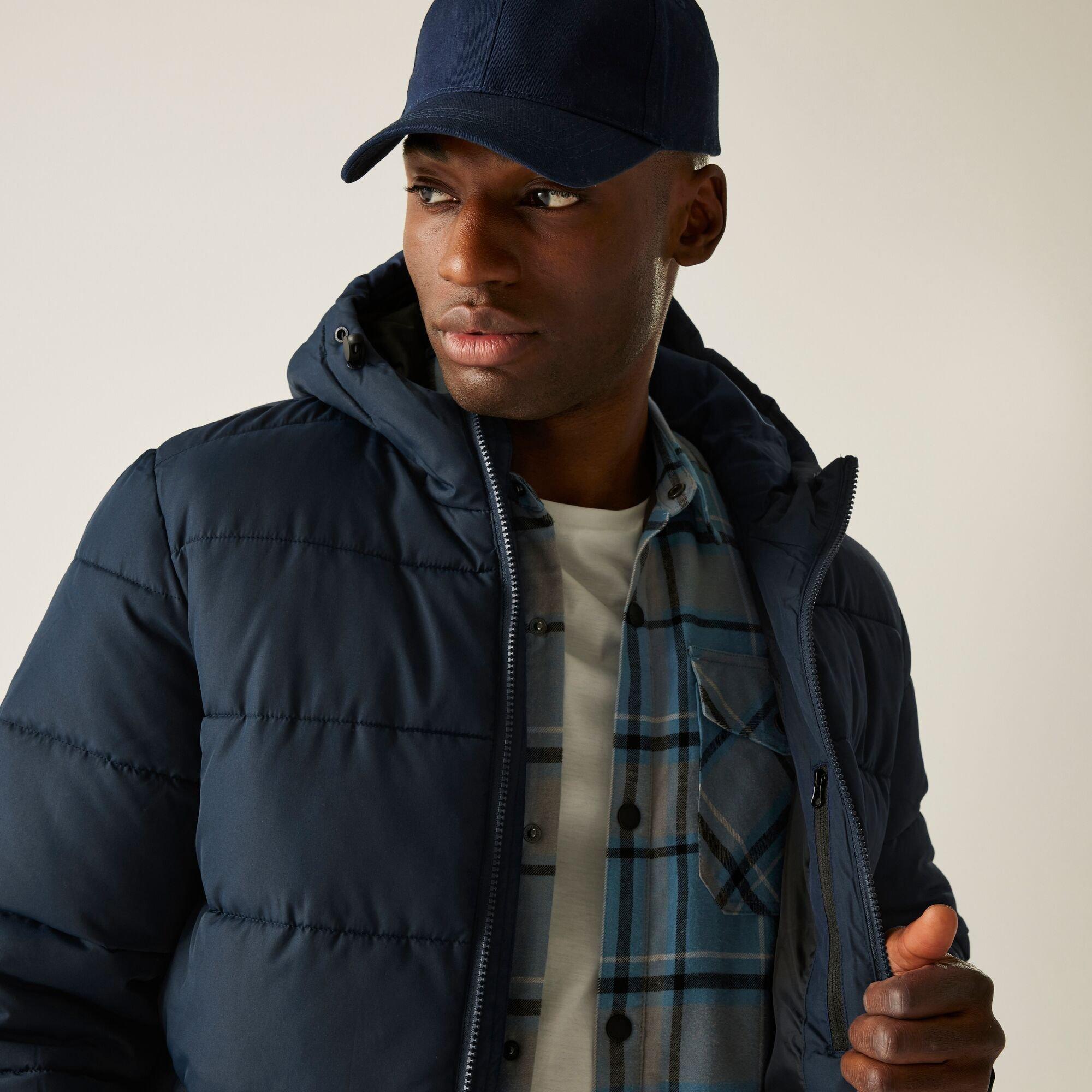 Navy - Regatta - Men's Lakiver Water-Repellent Feather-Free Quilted Jacket - 4