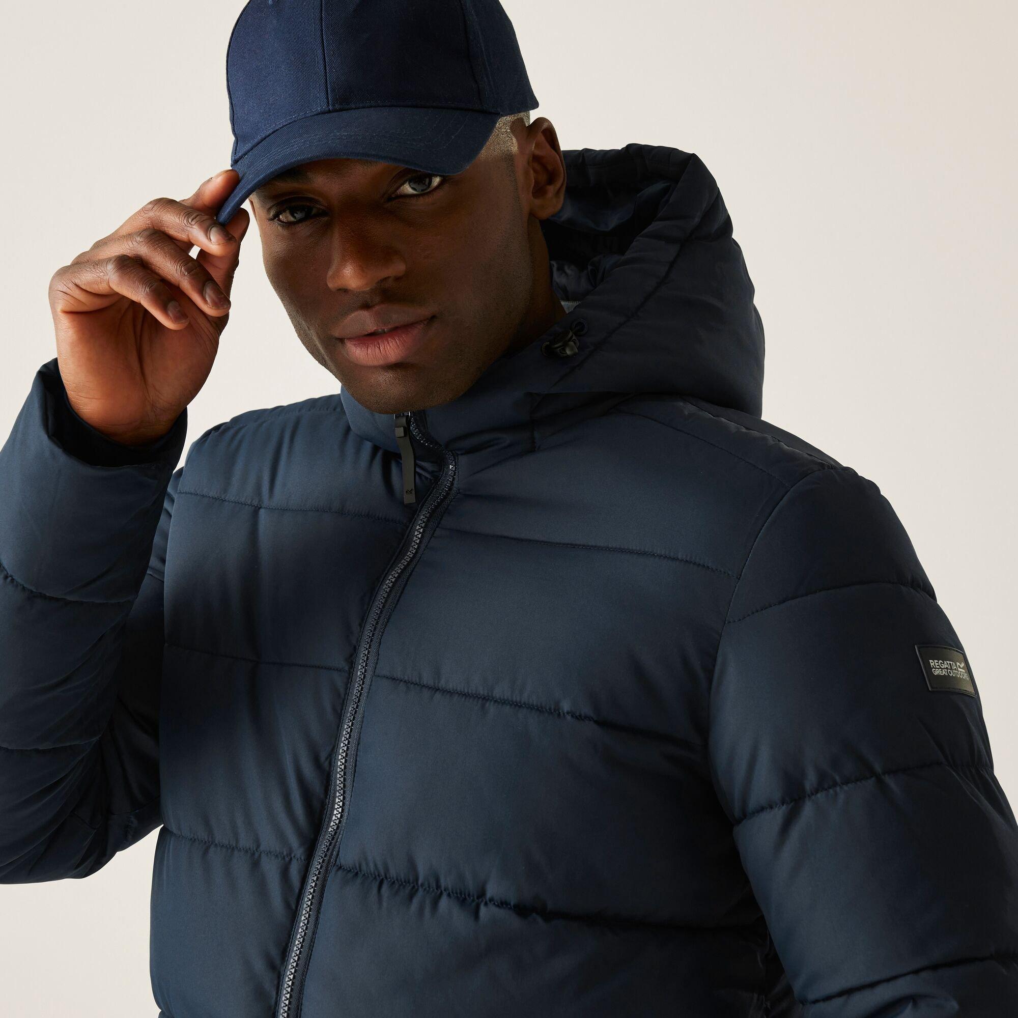 Navy - Regatta - Men's Lakiver Water-Repellent Feather-Free Quilted Jacket - 8