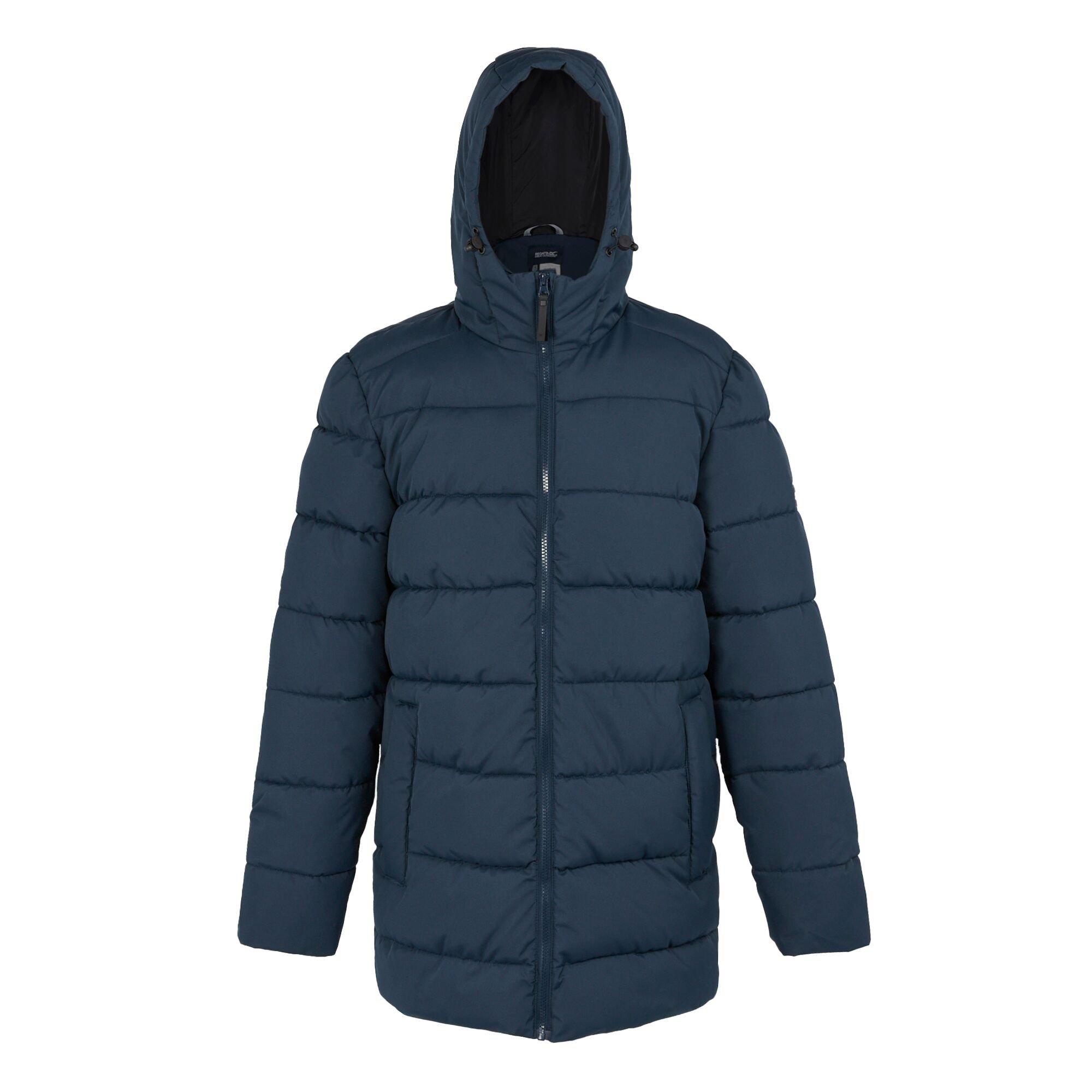 Navy - Regatta - Men's Lakiver Water-Repellent Feather-Free Quilted Jacket - 9