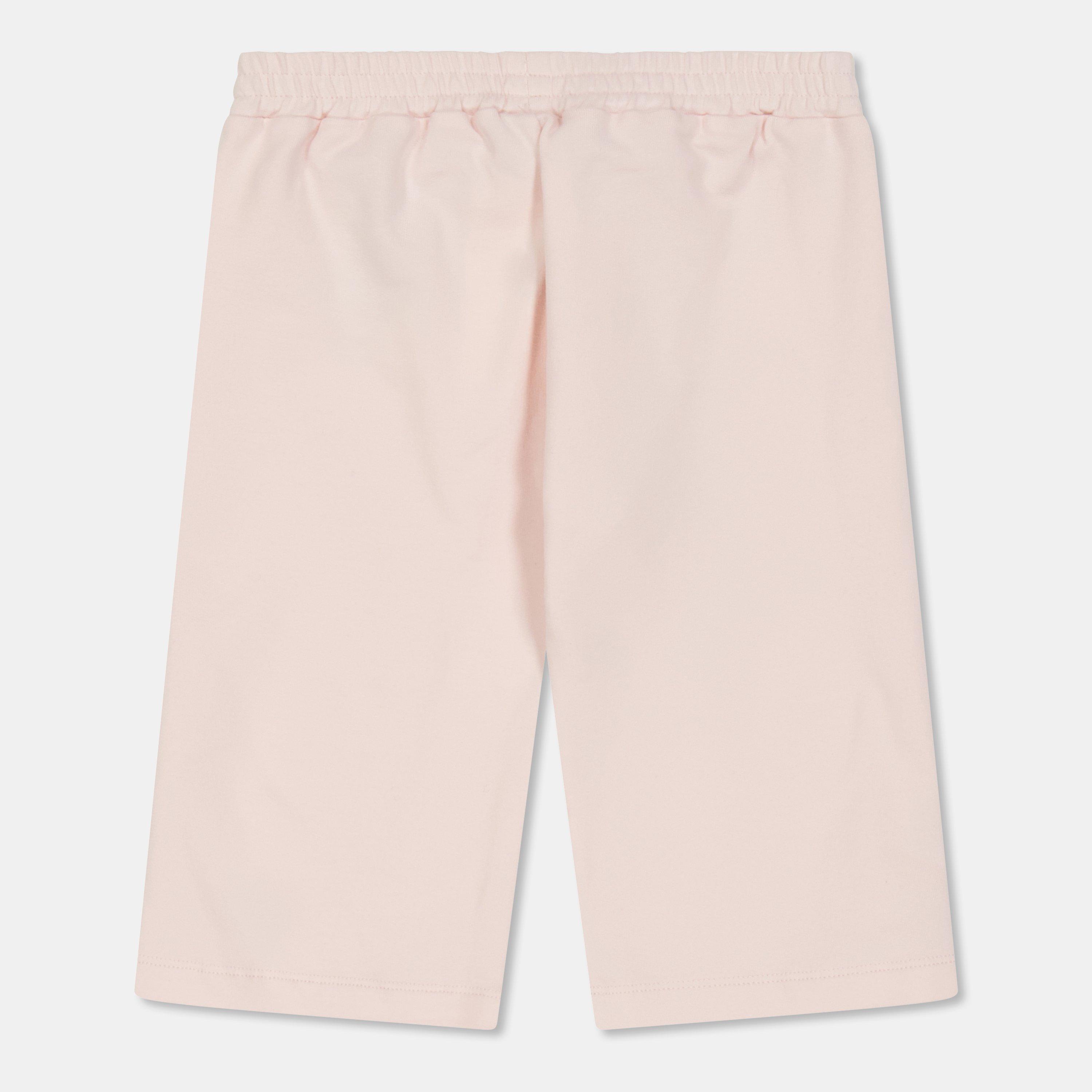 Pink F0C11 - Fendi - Unisex Kids' Open Hem Fleece Joggers - 2