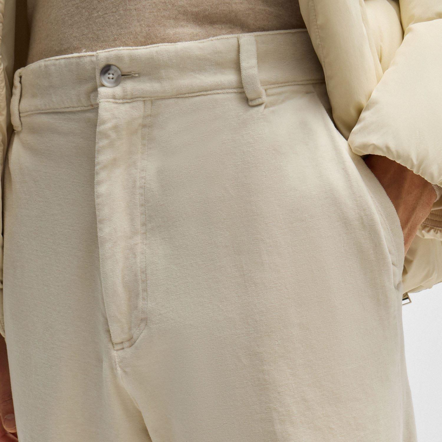 White - Boss - C-Kai-DPL Relaxed-Fit Trousers - 3