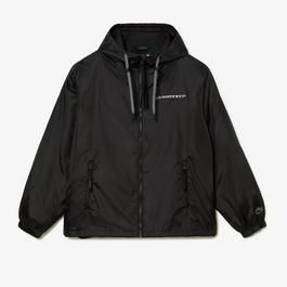 Lacoste Cropped Quilted Hooded Jacket