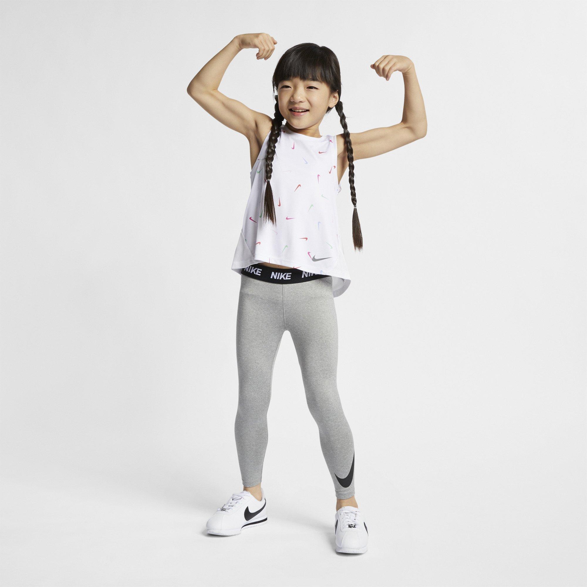 Grå - Nike - Swoosh Leggings Infant Girls - 2