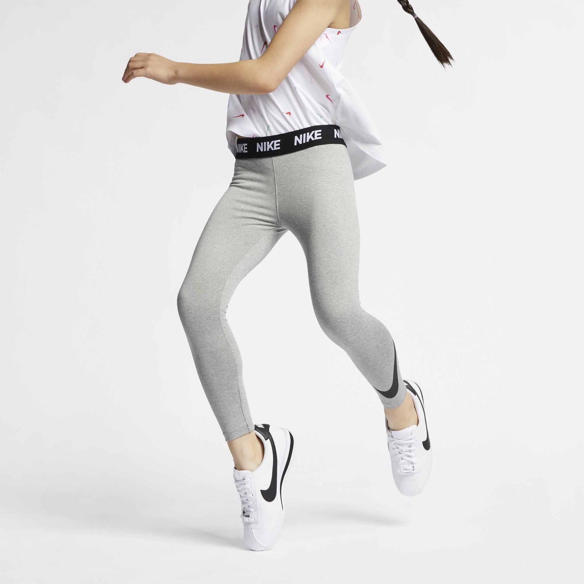 Grå - Nike - Swoosh Leggings Infant Girls - 4