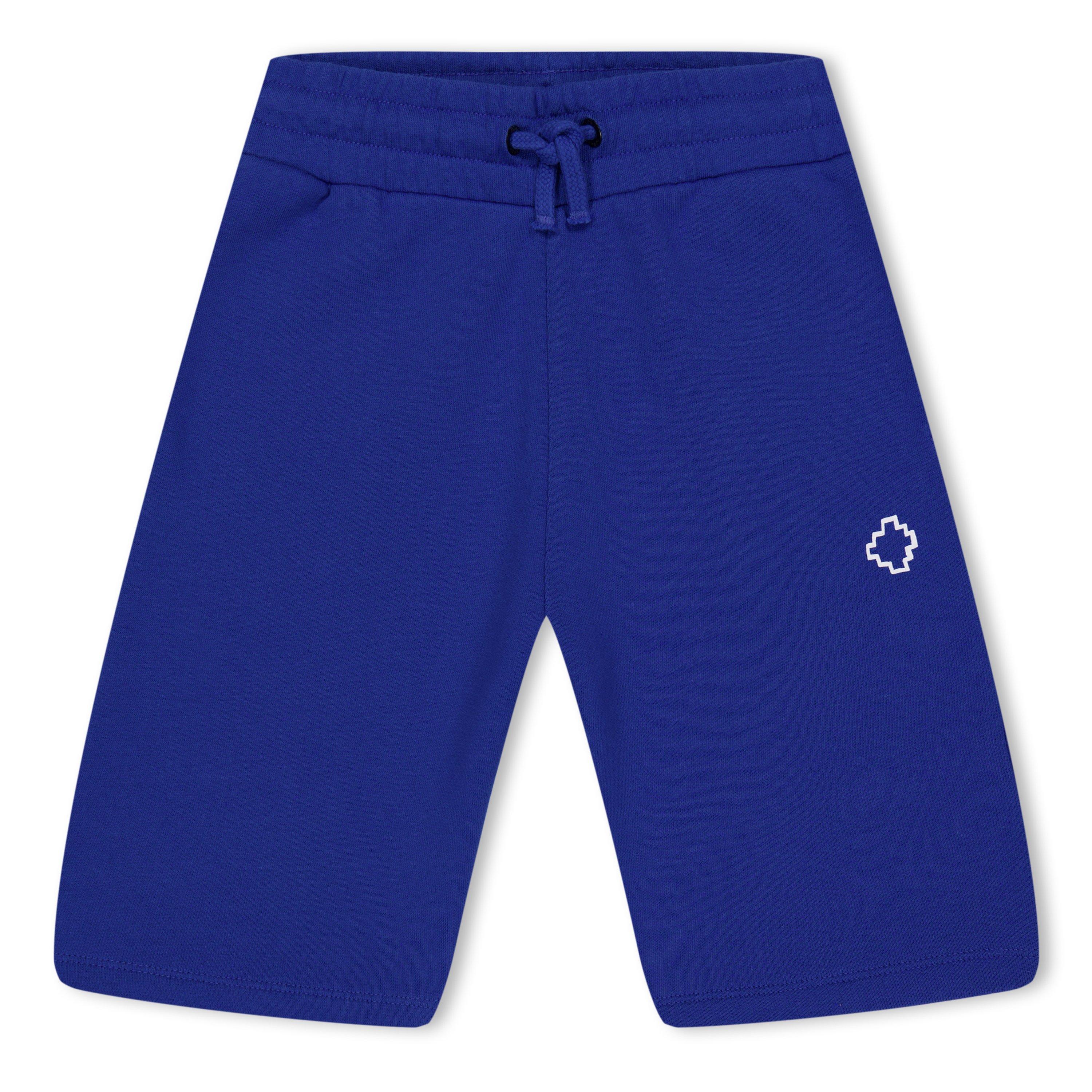 Marcelo Burlon Kids' Logo Fleece Jogger Shorts