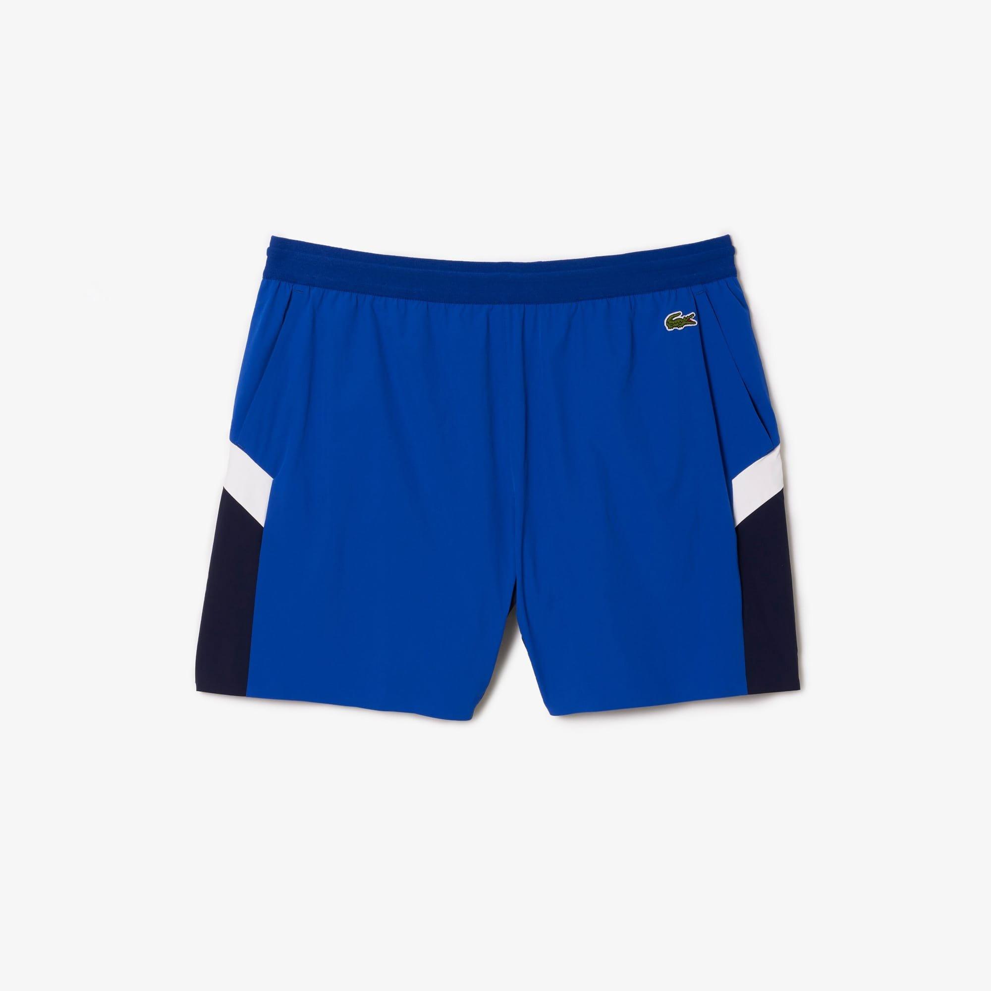 Blue - Lacoste - Recycled Polyamide Colourblock Swimming Trunks - 1